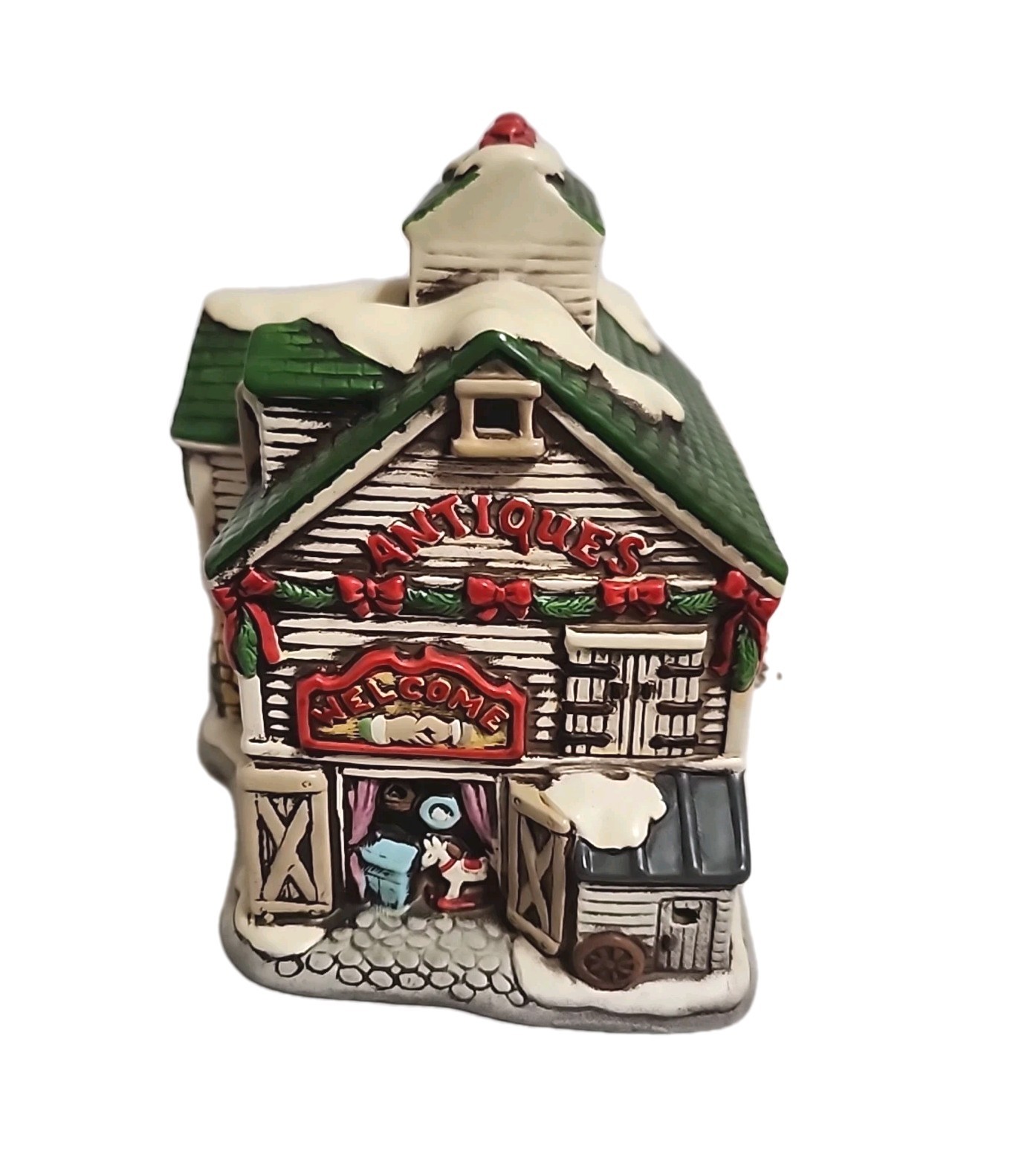 Vtg Lefton Colonial Village Christmas Antique Lighted House 1987 Original Box