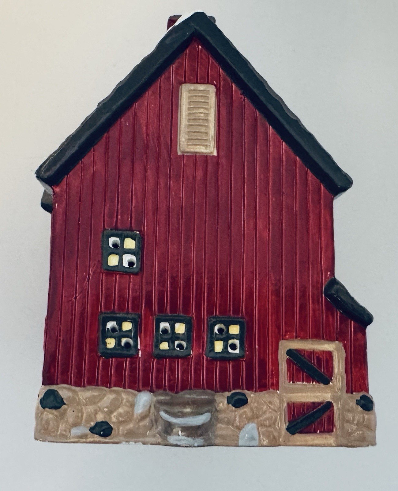 Department 56 Red Barn The Original Snow Village Lighted Building 1997
