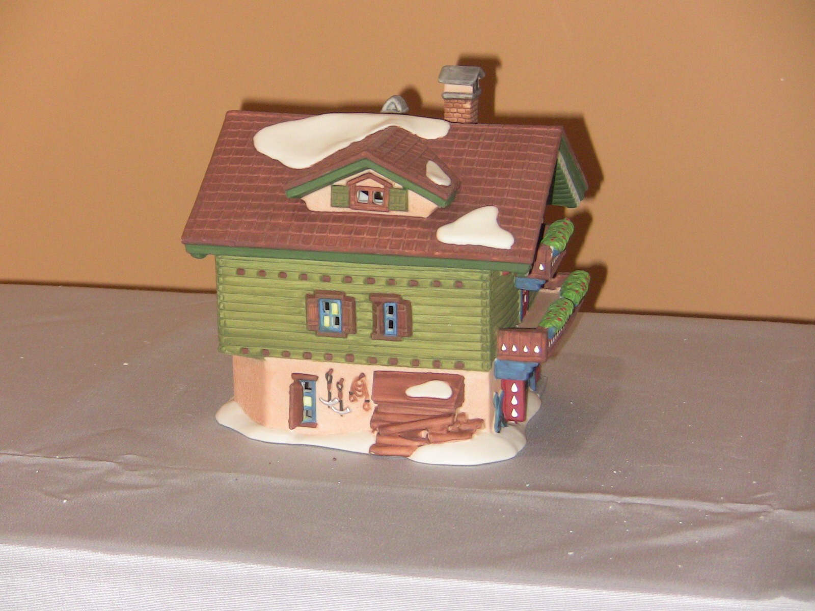 Dept 56 Alpine Village 5612-0 sports shop and 5613-8 Climb Every Mountain