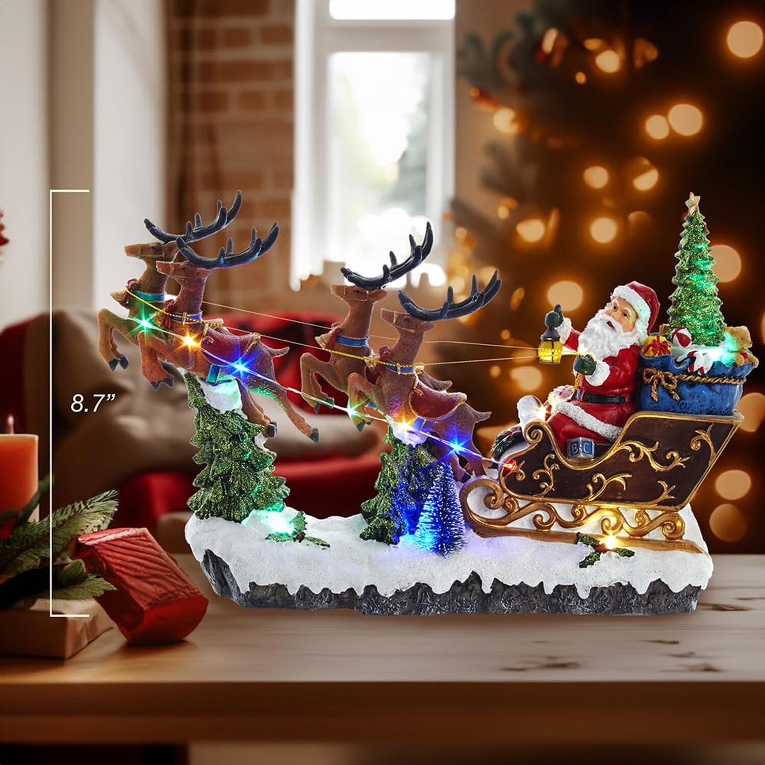 Kurt S. Adler JEL1306 Santa, Multi-Colored