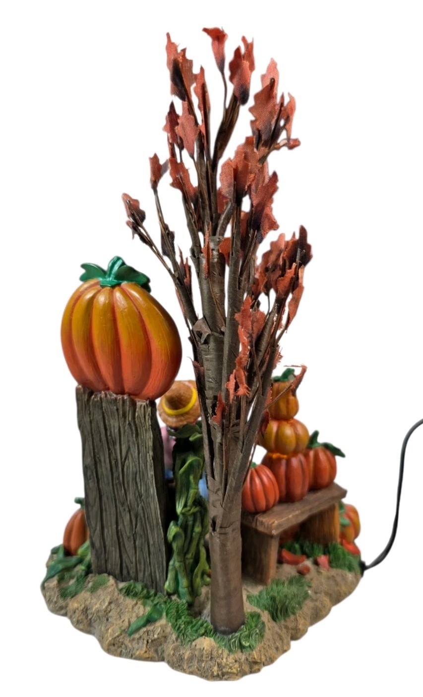 Department 56 Halloween Pumpkin Stand Village Accessory 56.52956 Scarecrow Box