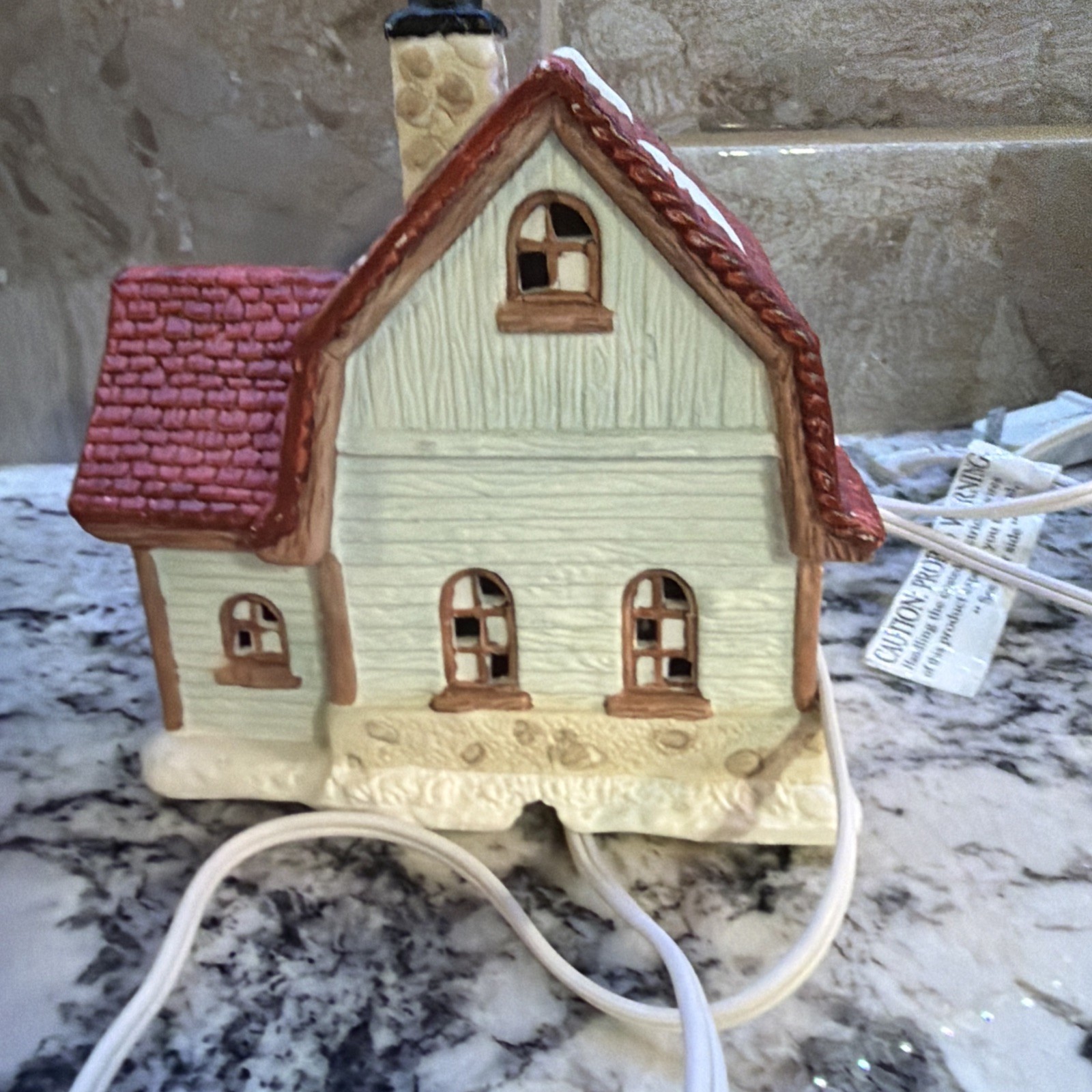 Vintage Lighted Christmas Valley Town House Village 1994 Seasonal Specialties