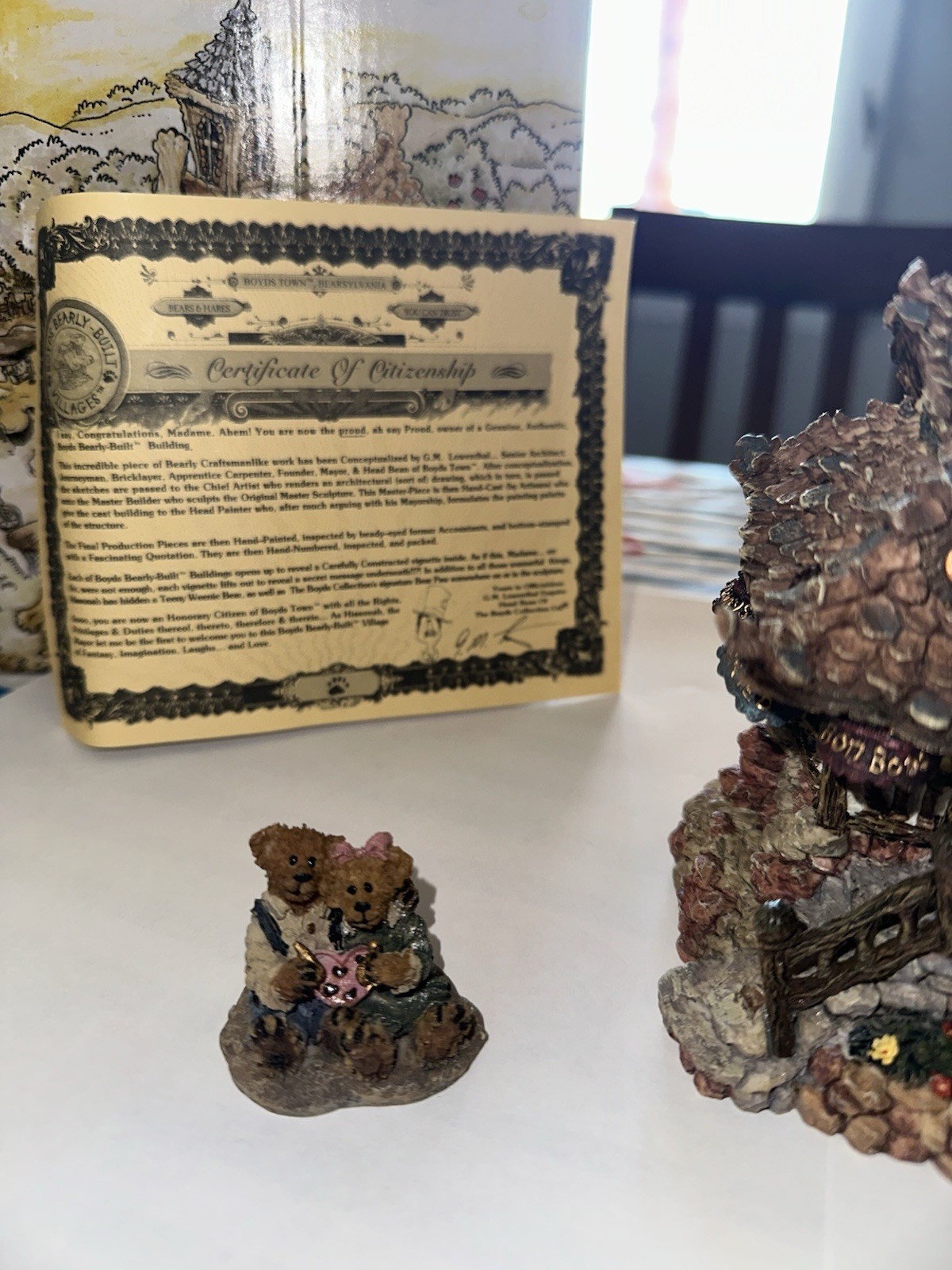 Boyds Bearly Built Villages Bear Cocoa’s House Of Chocolate #19009 Boyd’s