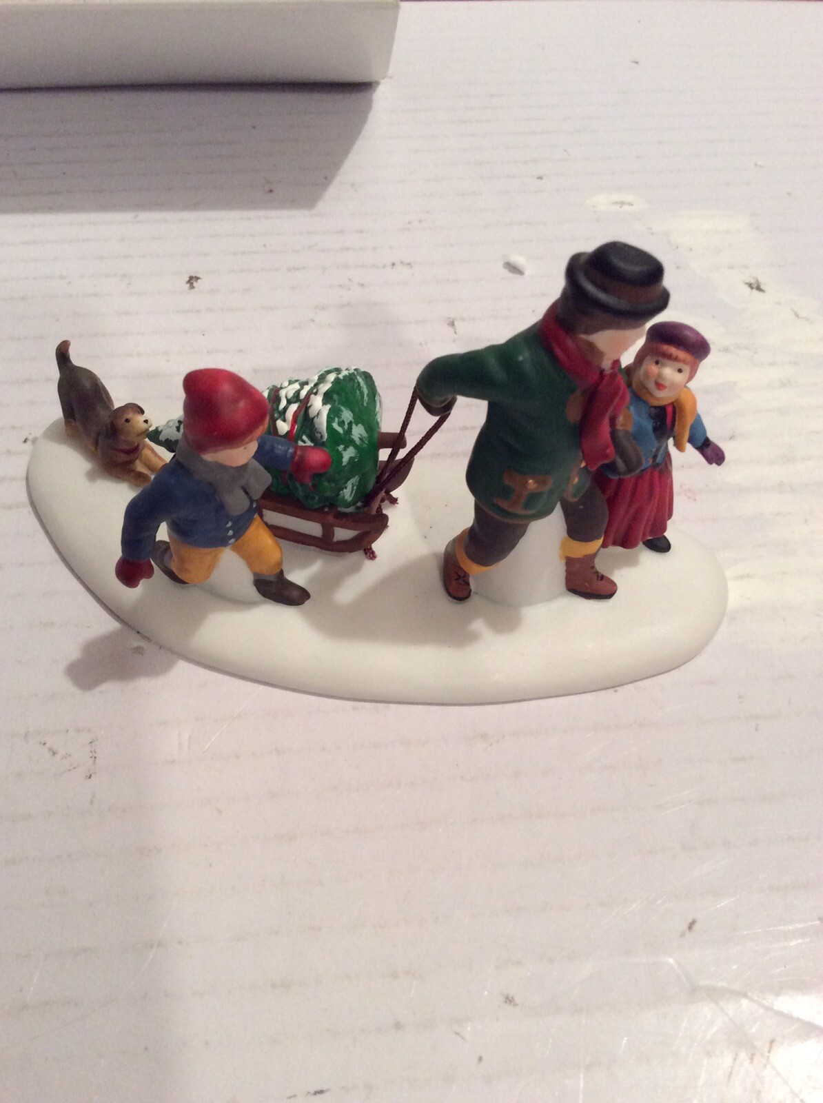 Dept. 56 Heritage Village Collection “THE FAMILY TREE” ~ HAND PAINTED PORCELAIN