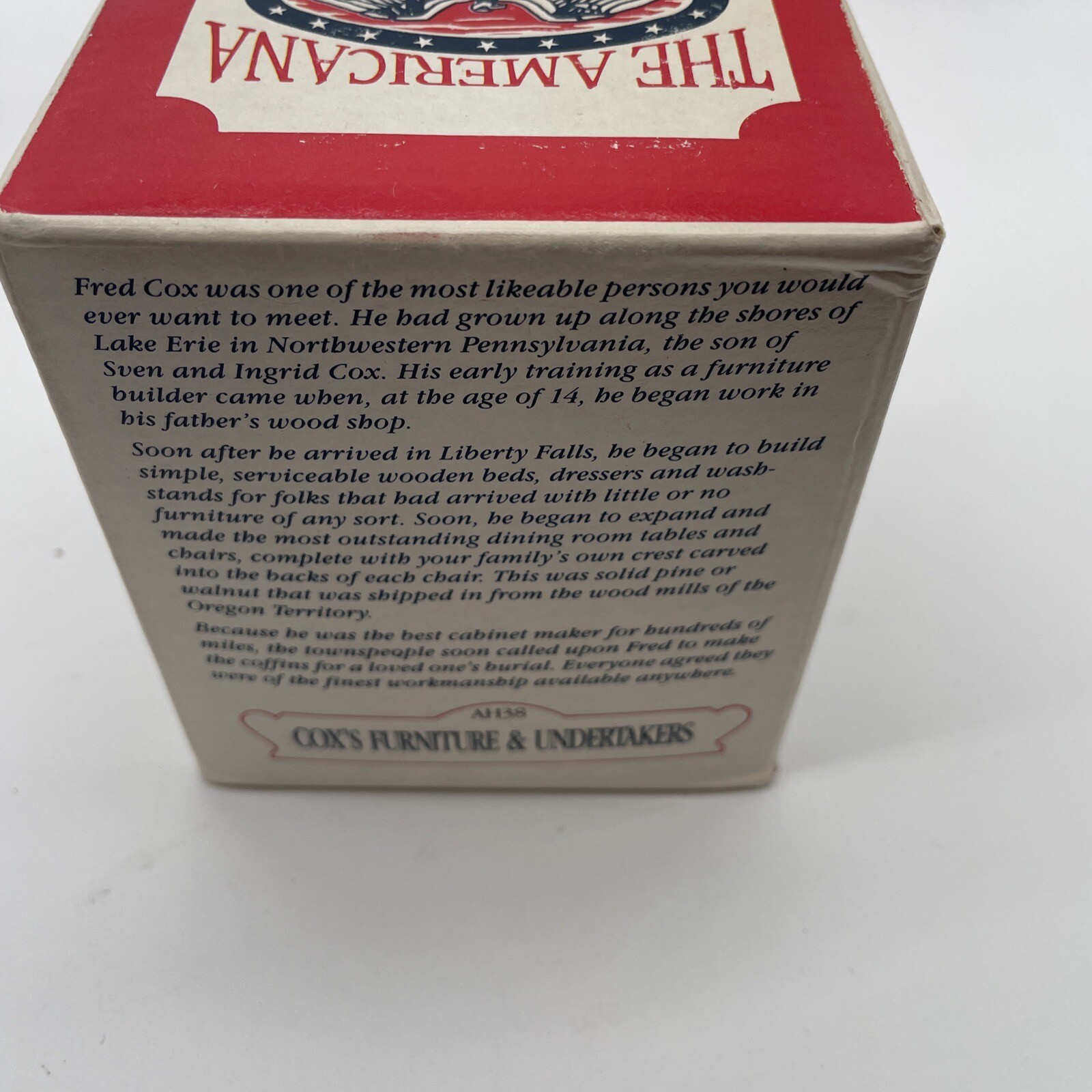 1993 Liberty Falls Americana Collection – Cox Furniture & Undertakers AH38 NICE!