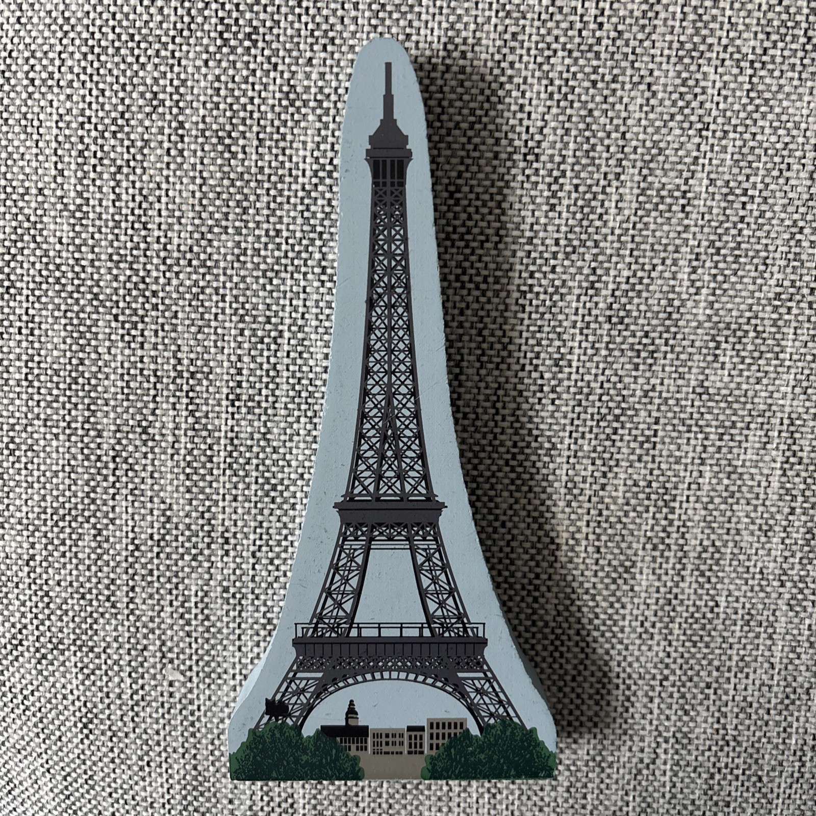 Cat’s Meow Village Eiffel Tower Paris France #00-914 Wood Signed From 2000