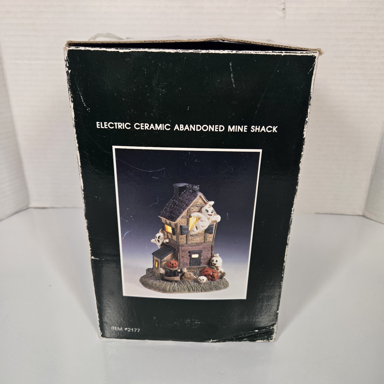 Pacific Rim Electric Abandoned Mine Shack 2177 Halloween Ceramic Vintage Works!