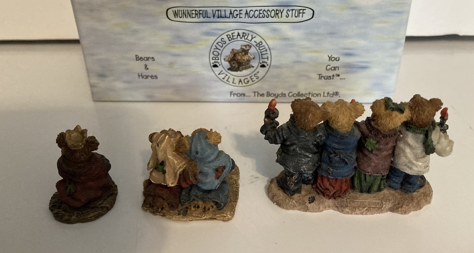 Boyd’s Bears Wunnerful Village Christmas Figures Accessories Holy Family