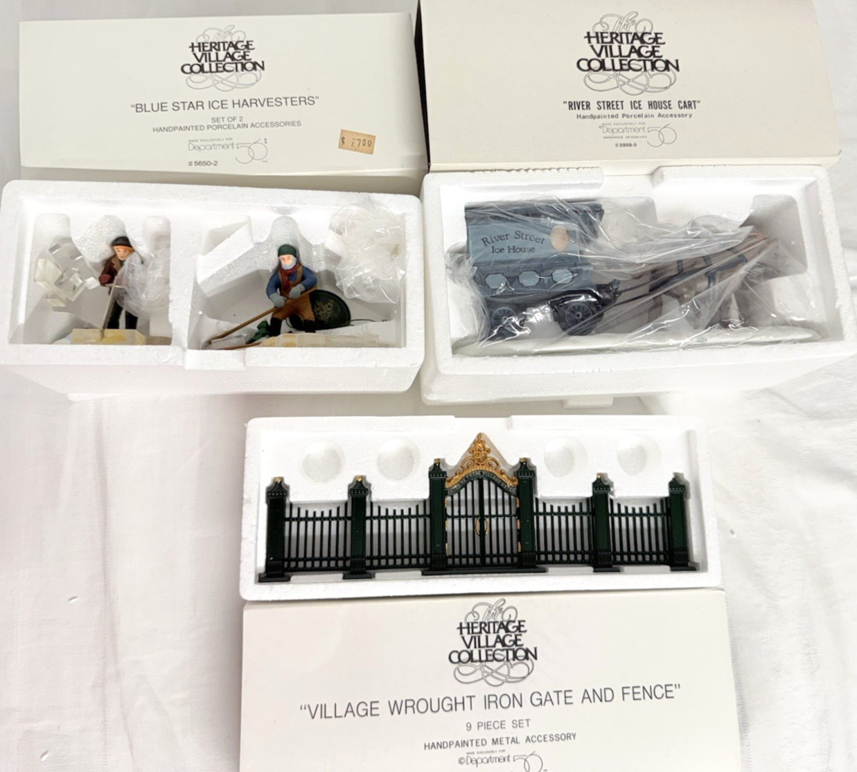 Dept 56 Heritage Village Collection Accessories Figures Lot Of 15 Excellent, New