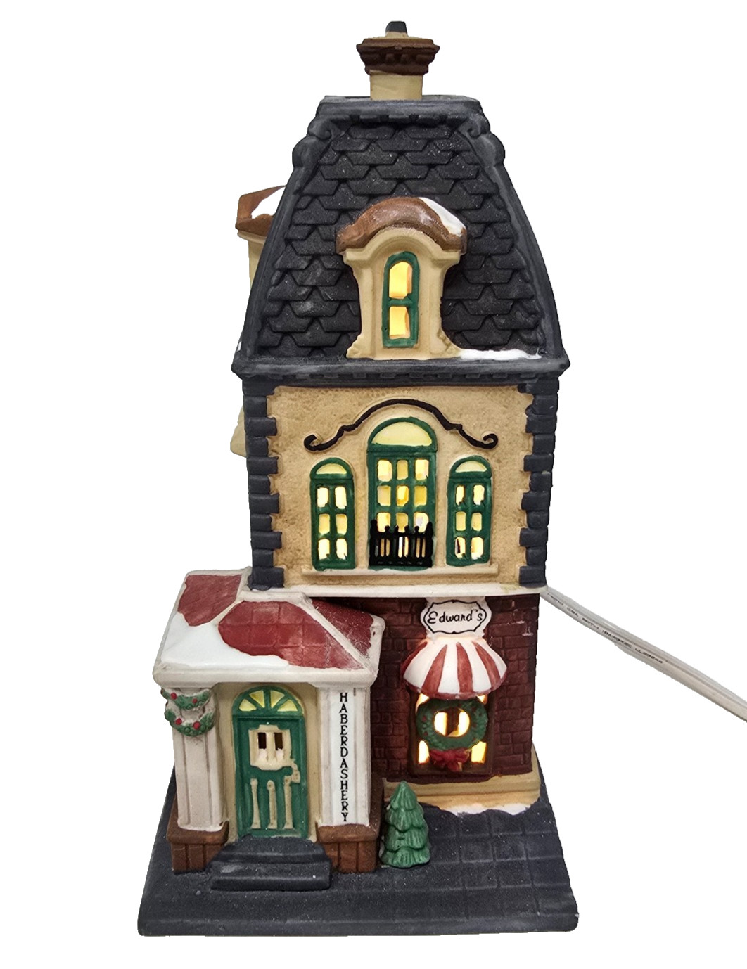 Dept 56 Christmas in the City Haberdashery Edward’s Men’s Clothing Store