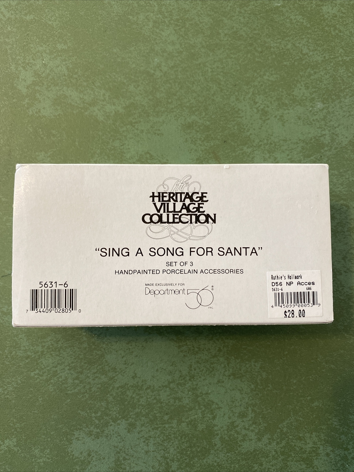 Dept. 56 Set of 3 “SING A SONG FOR SANTA” Figures – 2” Tall RETIRED Mint In Box