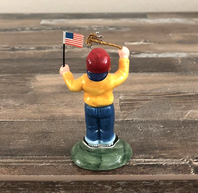Department 56 Vintage 1998 Uncle Sam’s Fireworks Stand Snow Village w/OG Box