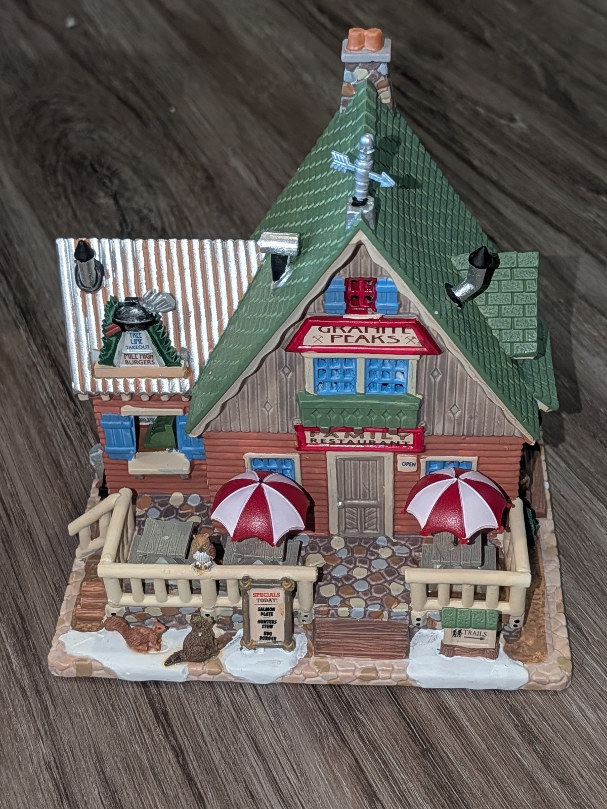 Lemax Christmas Vail Village Granite Peaks Family Restaurant In Box No Light