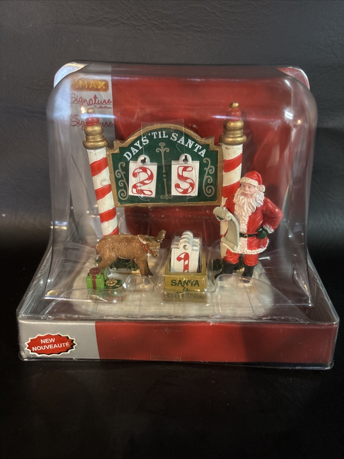 Christmas Days Until Santa Countdown Tabletop Accessory Number Tiles Lemax