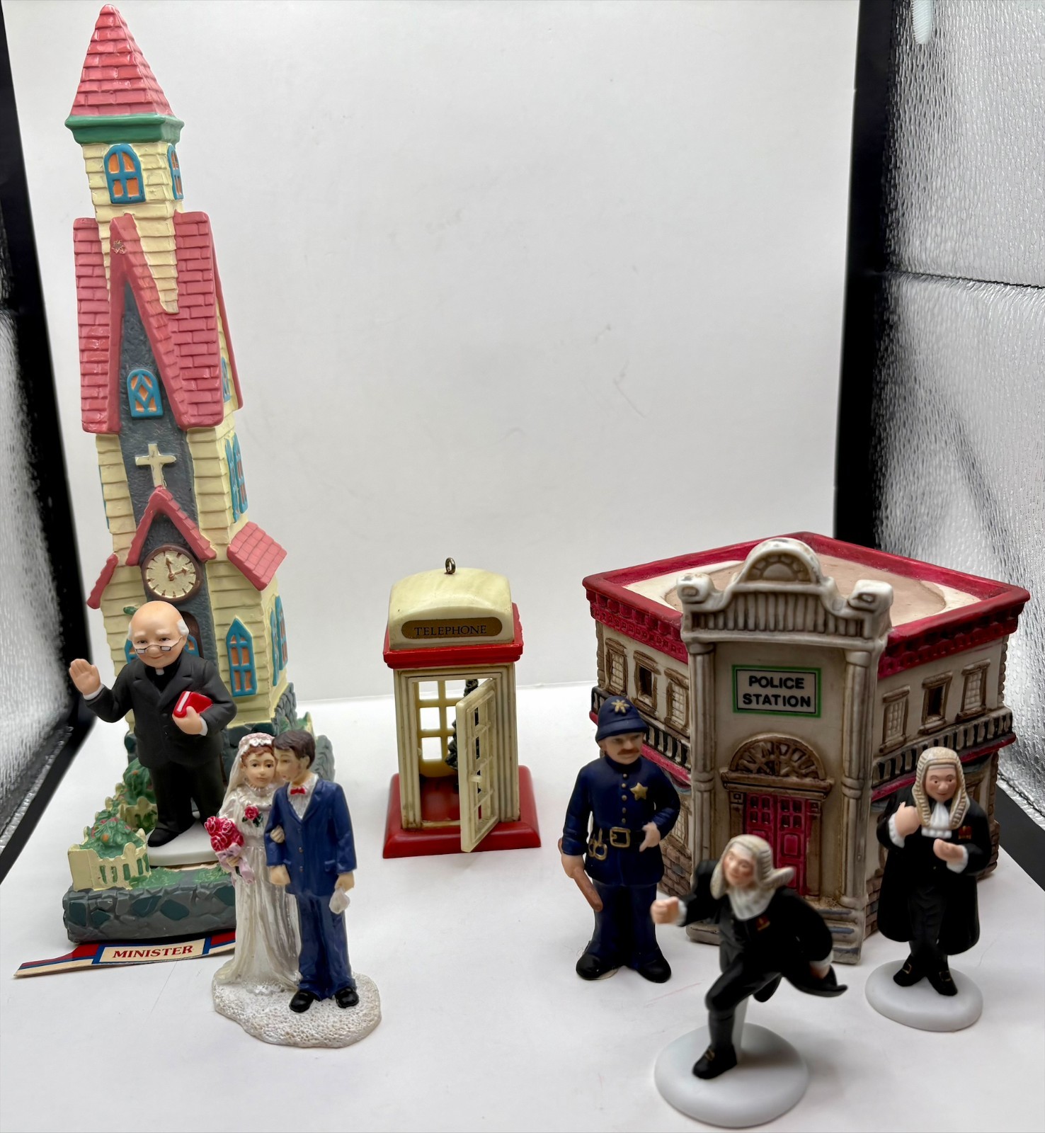 Dept 56, Lemax, Windsor Collection, Mixed Village Lot of 8