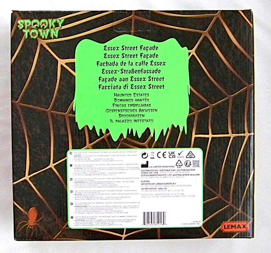 Lemax Spooky Town HAUNTED ESTATES #35016 NRFB 2023 Village Facade LED Lit Scene*