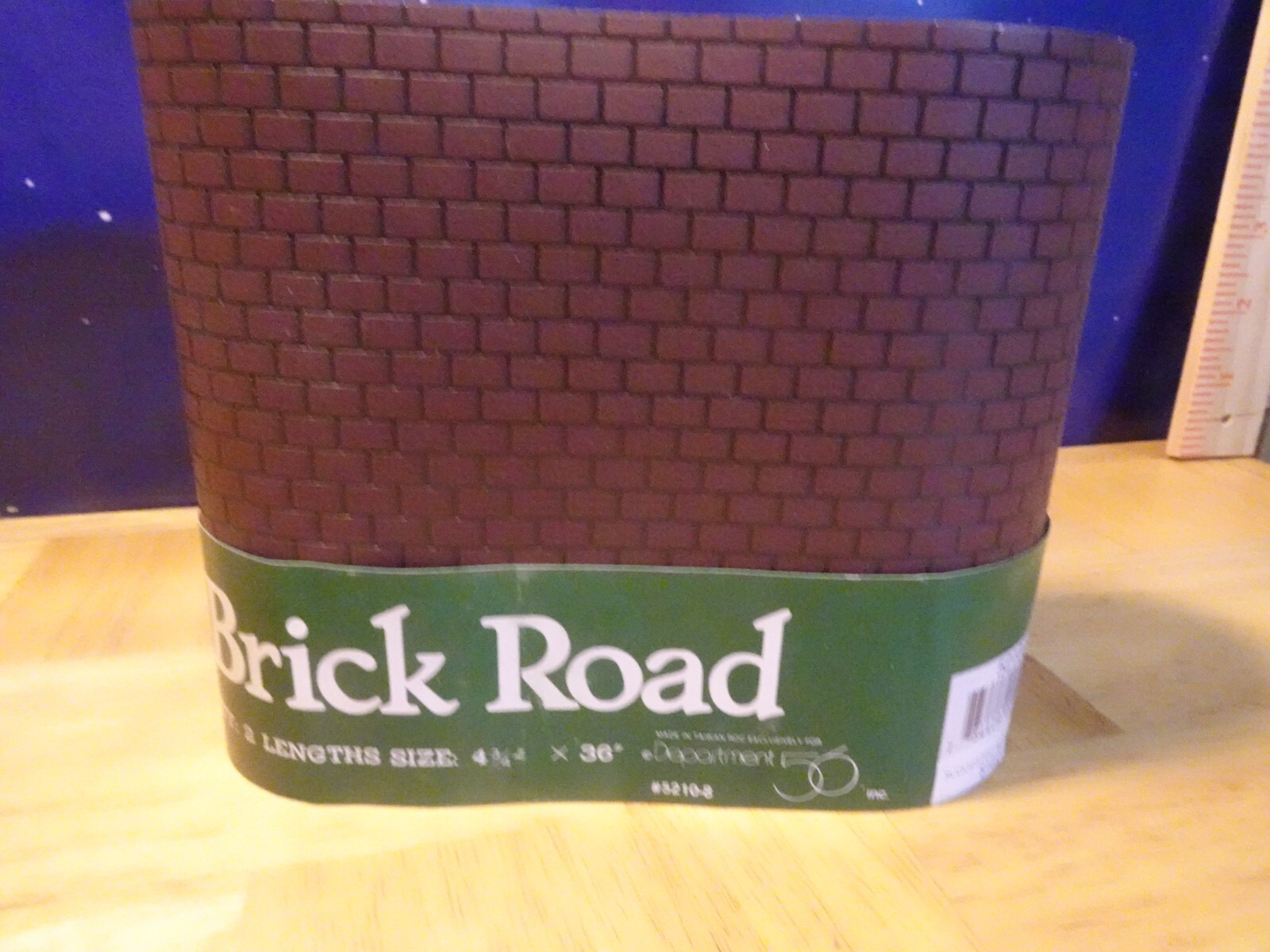 DEPT 56 Village Brick Road 2X 4.75″x36″ 52108 1991 UNUSED NEW