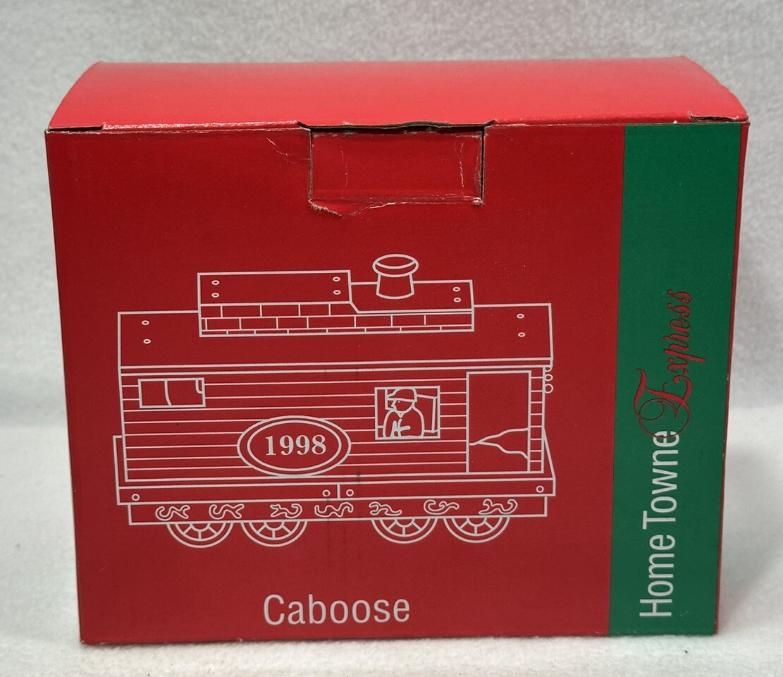 Vintage JC Penney TRAIN – CABOOSE 1998 Week 47 Home Town Express Resin