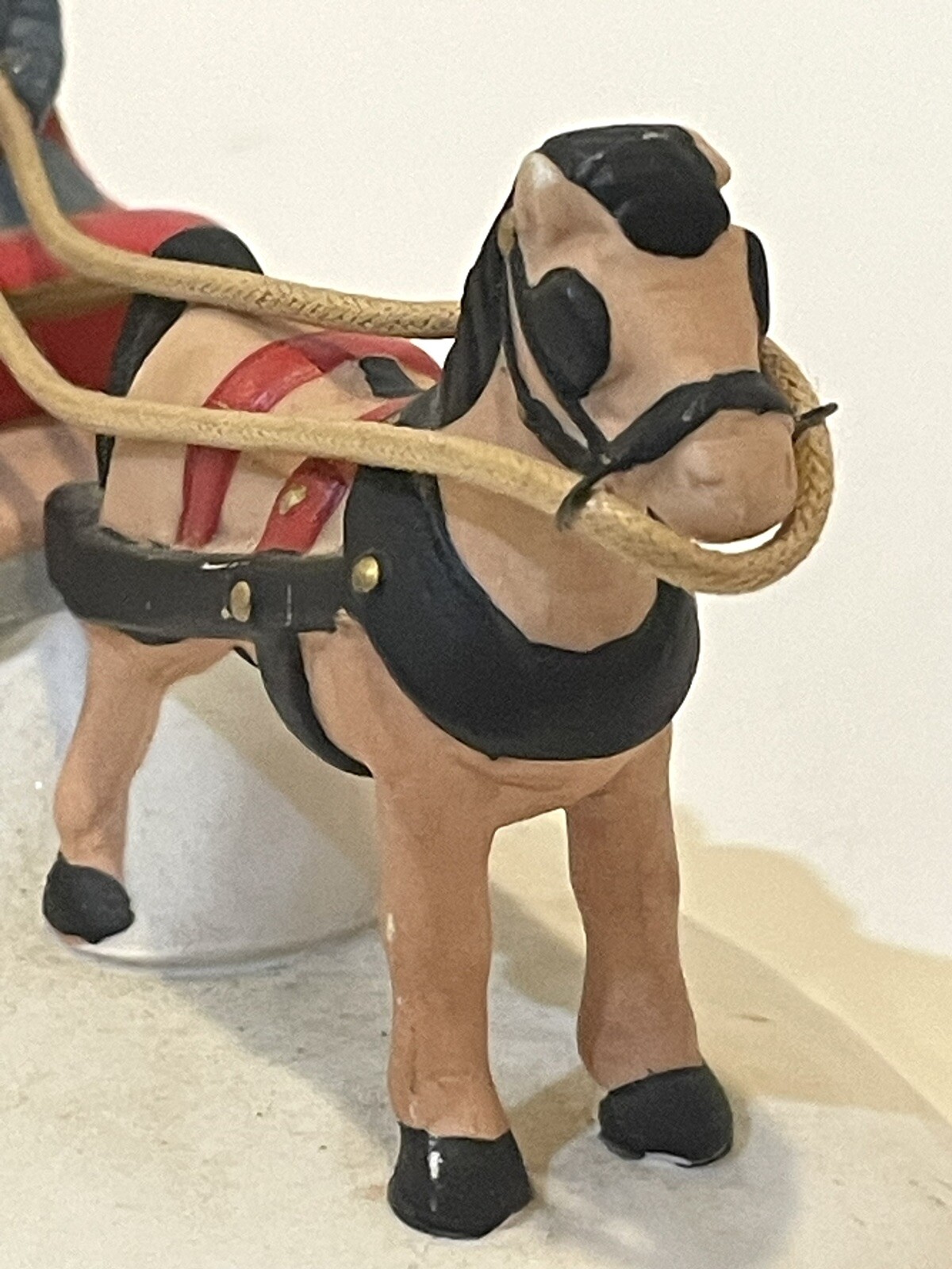 Carriage Ride Figurine, Vintage 1996, Horse Drawn, Christmas Village Decoration
