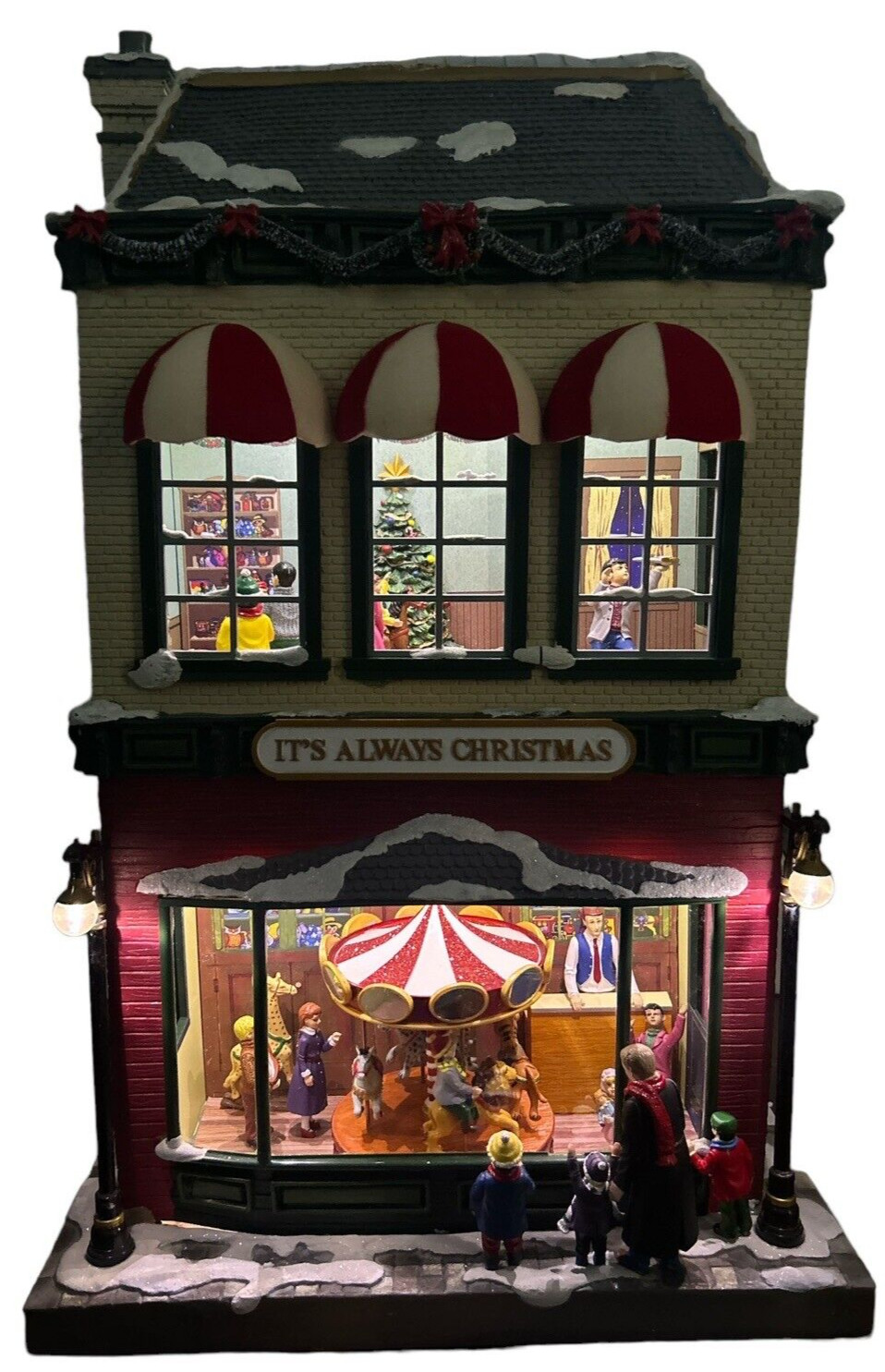 Mr. Christmas – Animated Hyde Park Village STUNNING – Gold Label Collection