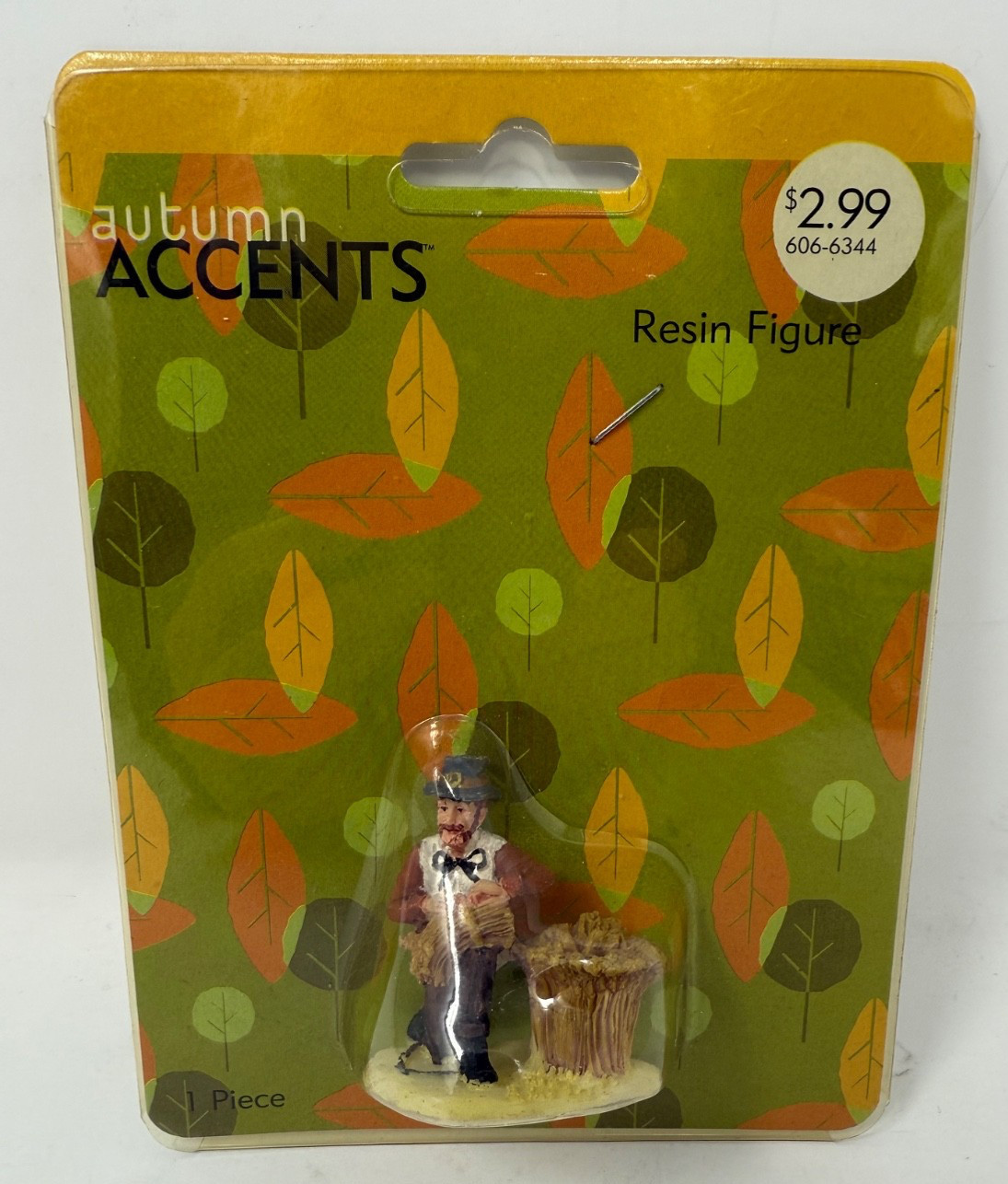 Vintage Autumn Accents Resin Village Farmers Harvest Figurine Thanksgiving – NEW