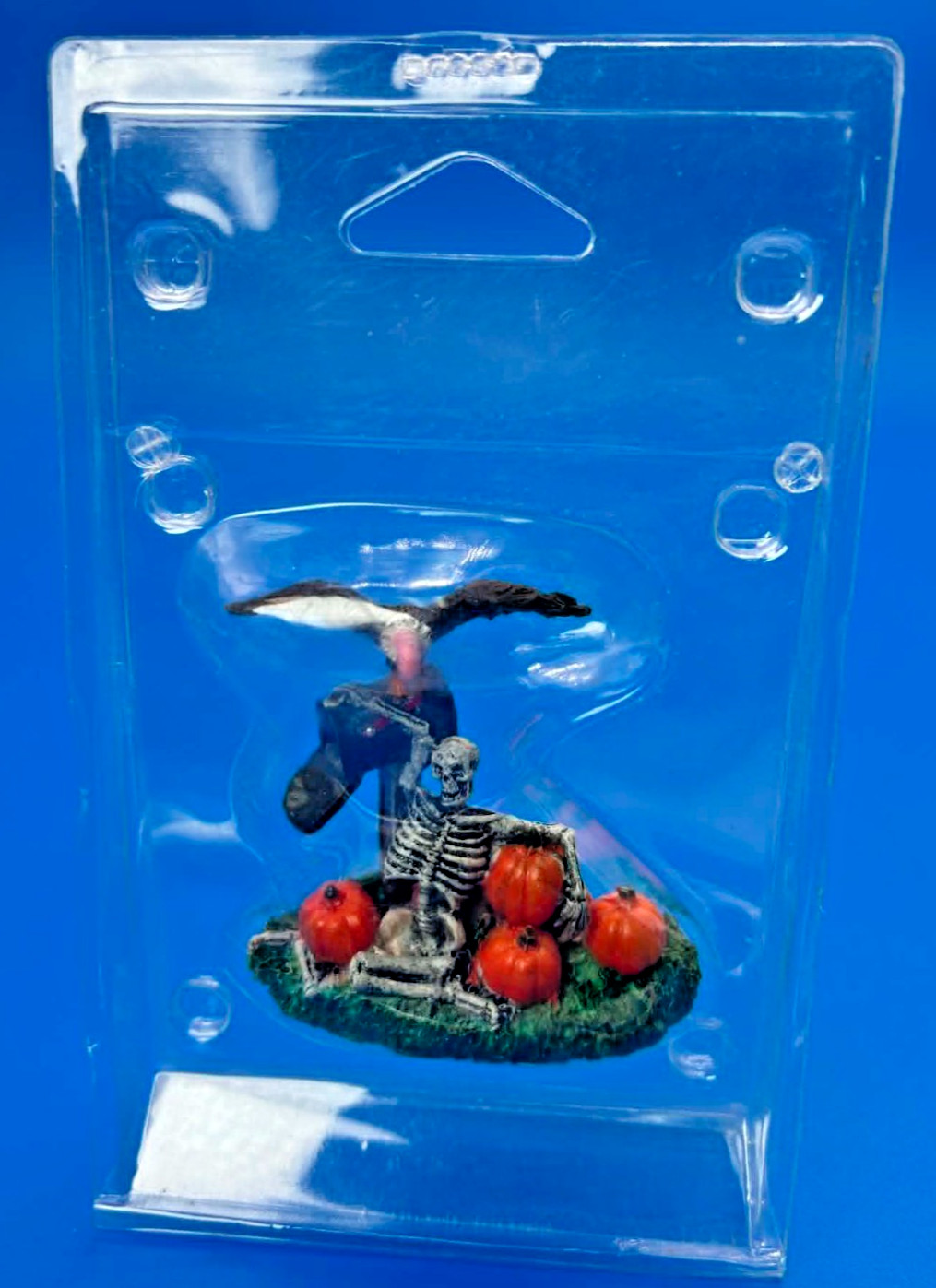 Lemax 2010 Spooky Mailbox Spooky Town #04168 Halloween Skeleton Vulture Pumpkins