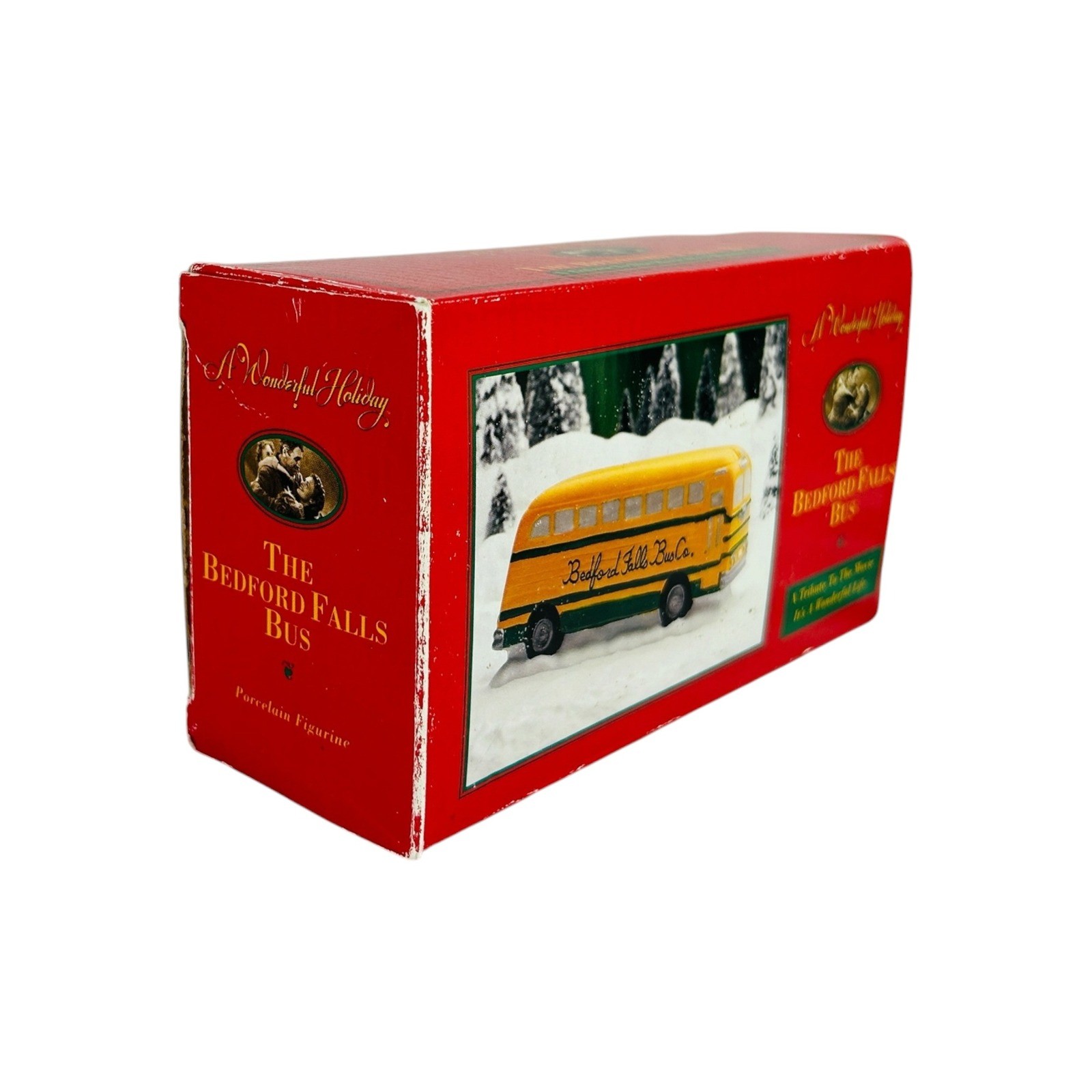 A Wonderful Holiday Bedford Falls School Bus It’s A Wonderful Life w/ Box 1994