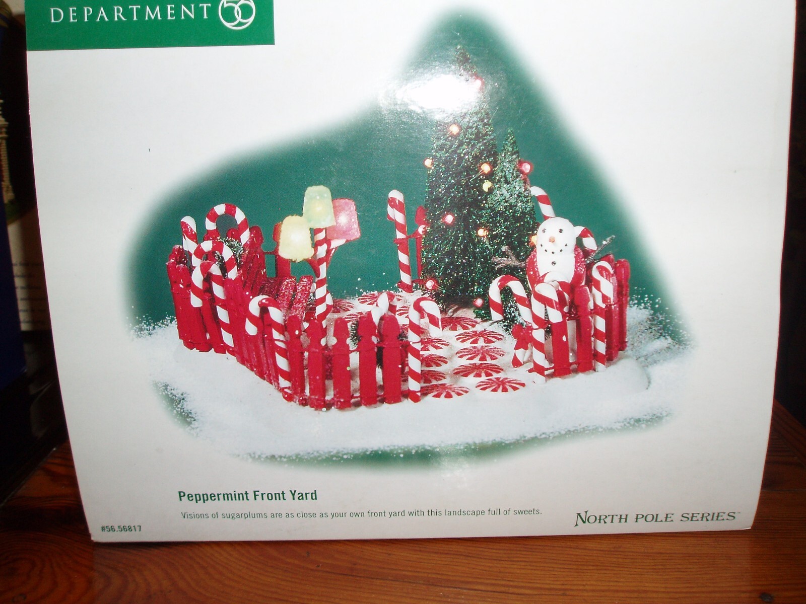 DEPT 56 NORTH POLE Accessory PEPPERMINT FRONT YARD (T) NIB