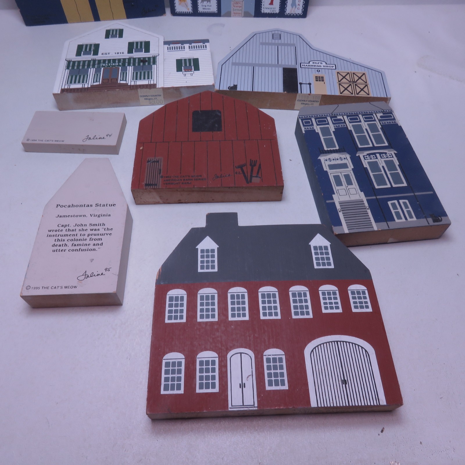 Lot of 40 Pieces The Cat’s Meow Village From Different Series/ Year Late 1980s