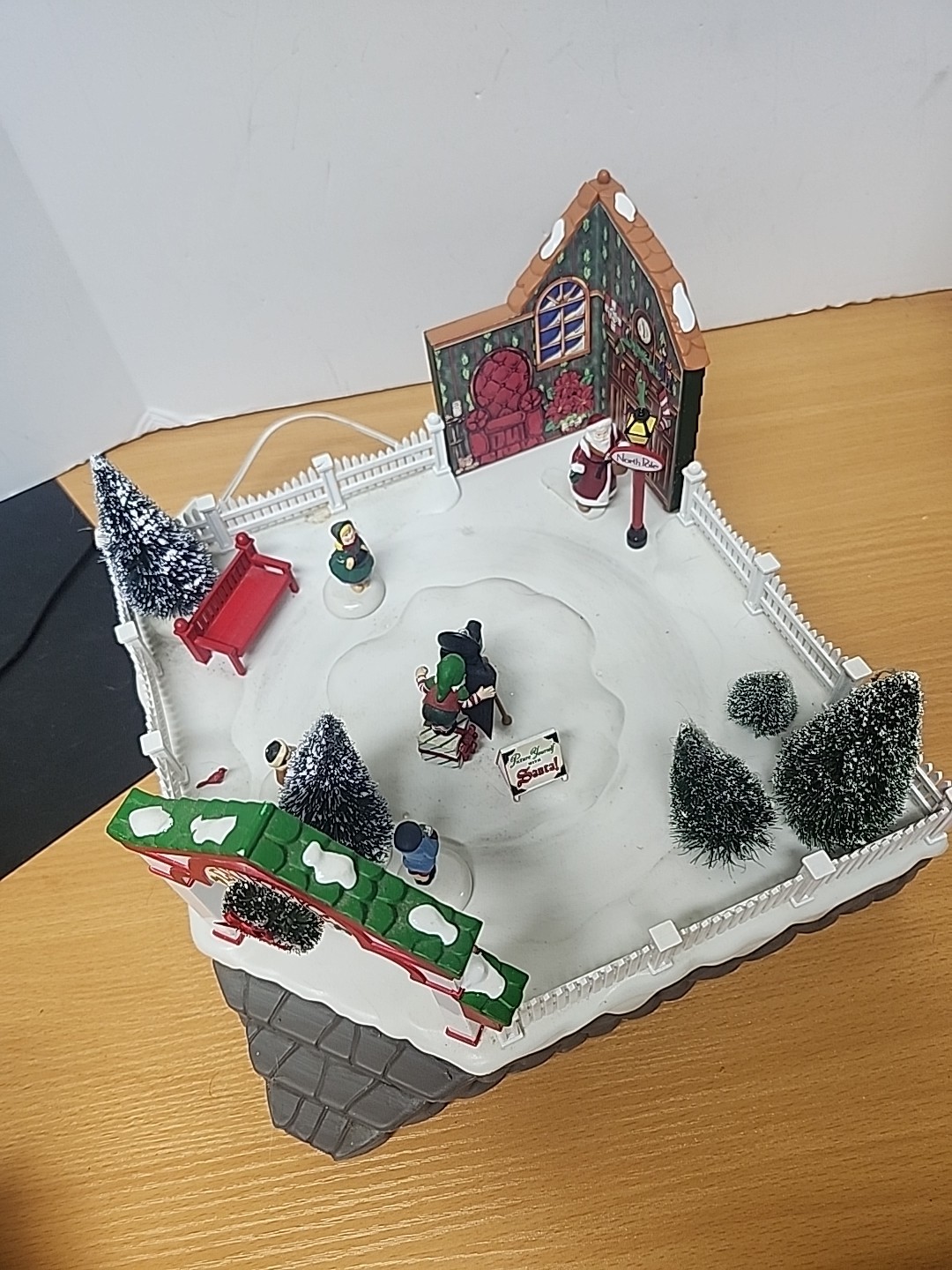Department 56 Animated Village Photo With Santa Item No 5652790