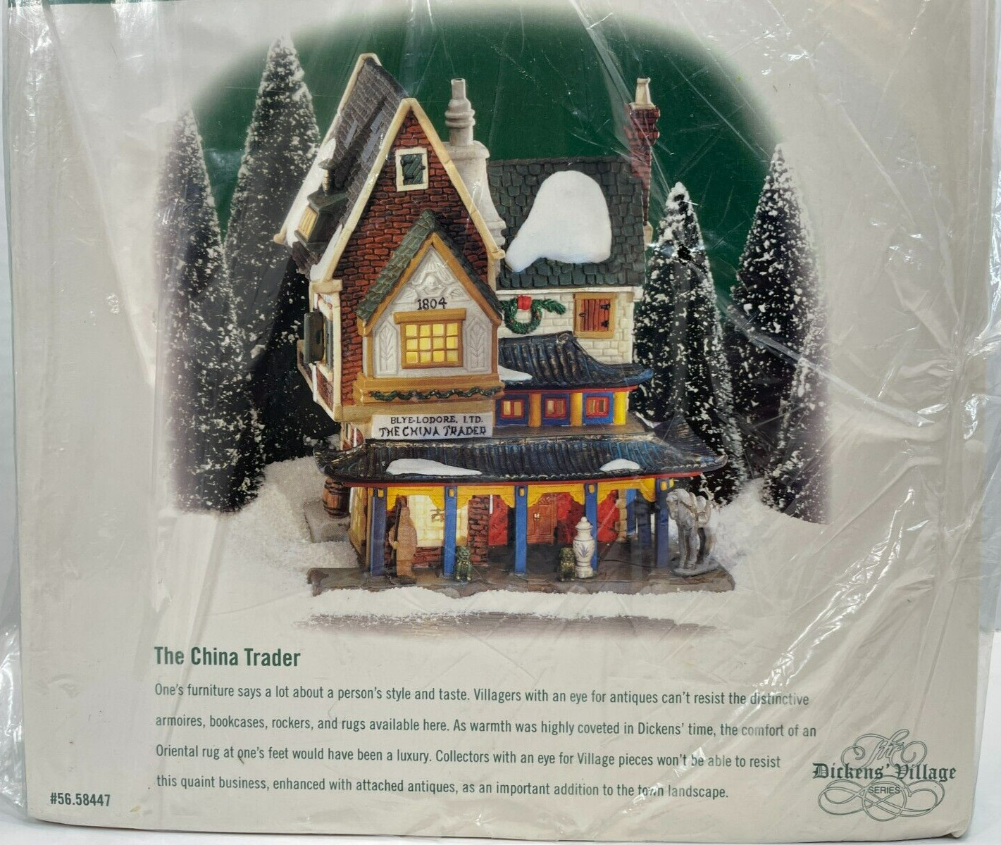 DEPT 56 “THE CHINA TRADER” Dickens Village-NEW NRFB #58447
