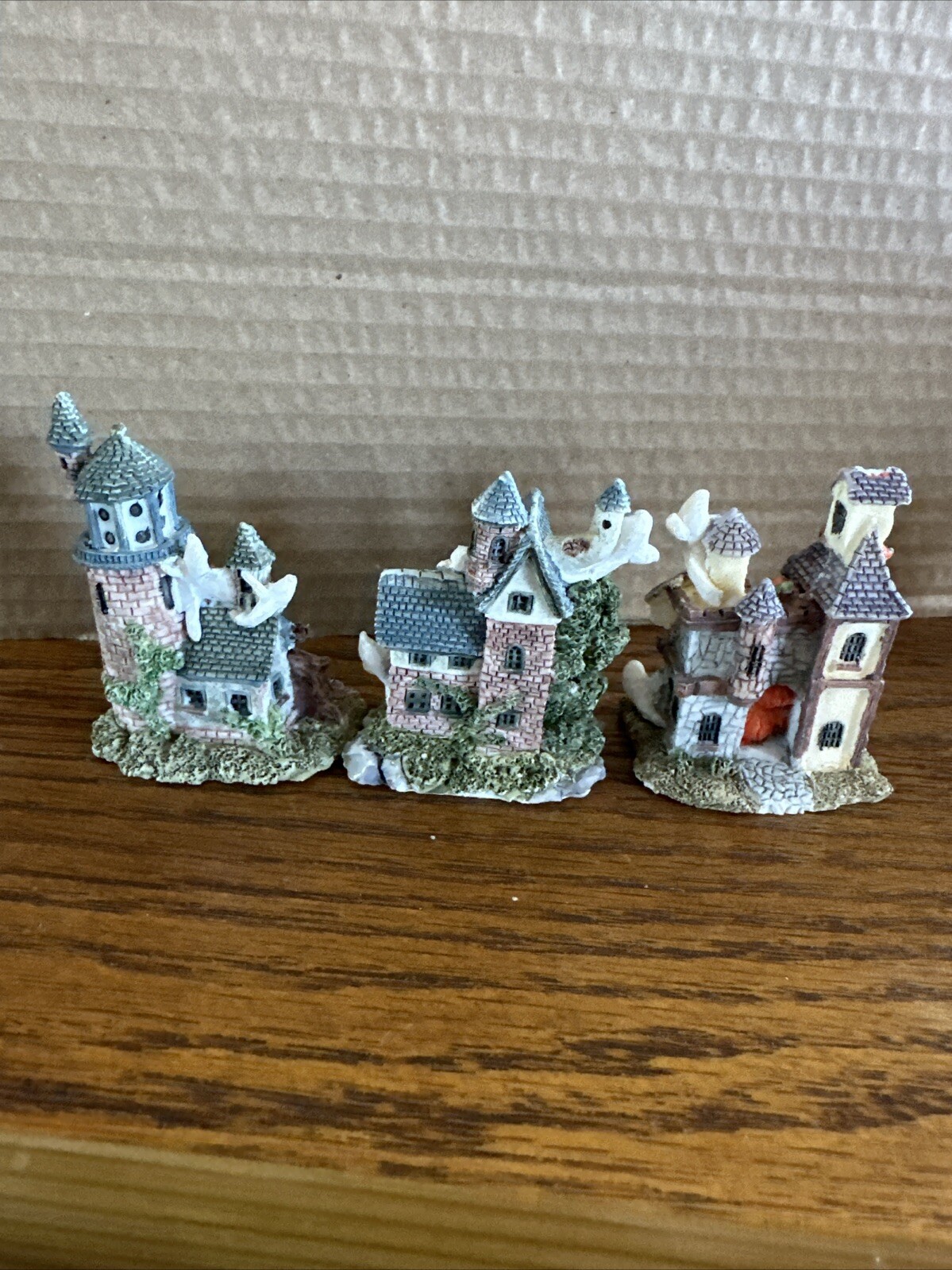 Haunted Houses Set of 3 | Hollow Resin Decor | Halloween Houses 2 Inches