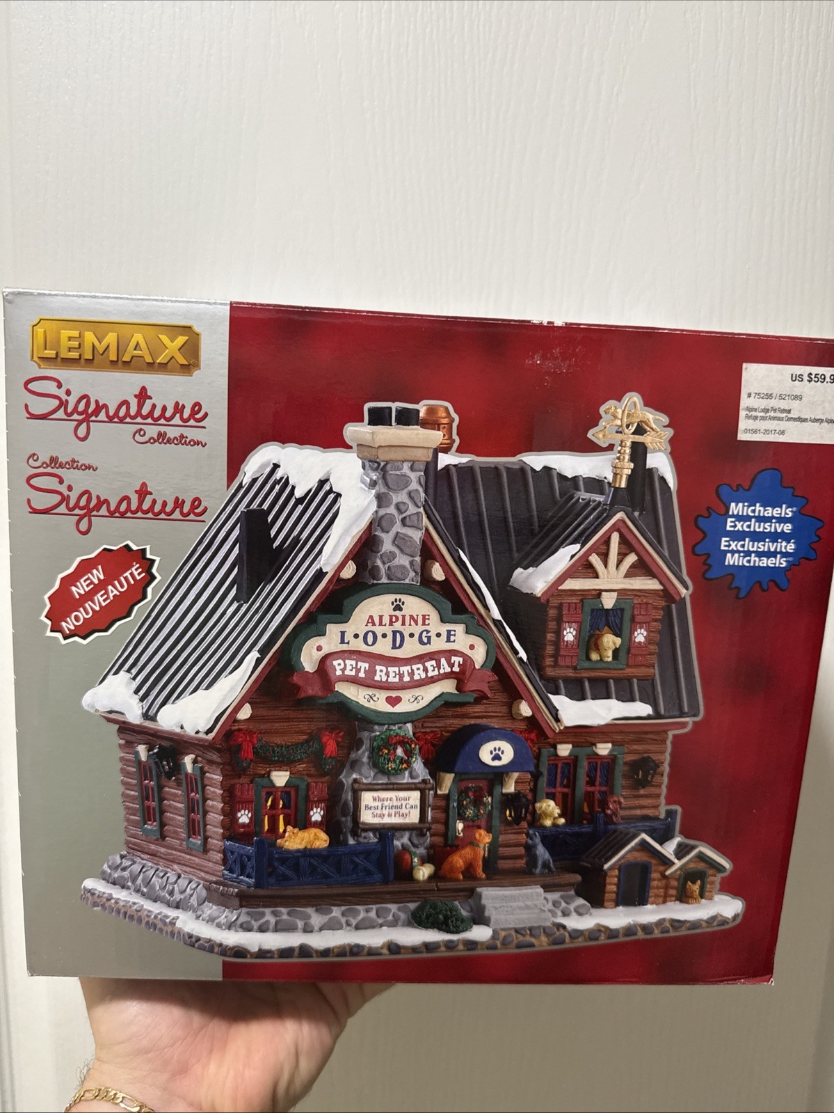 Lemax Signature Collection Alpine Lodge Pet Retreat Village 75255 2017 Read Flaw