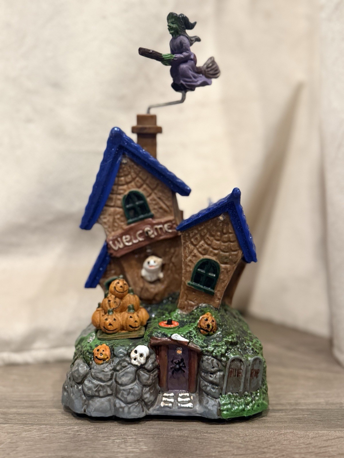 Plastic Light Up Music Halloween House Decor Spooky Vibes Haunted House