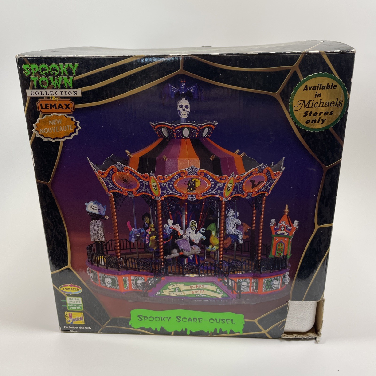 Lemax Spooky Town Spooky Scare-Ousel Halloween Decoration 2007 #74667M *Read