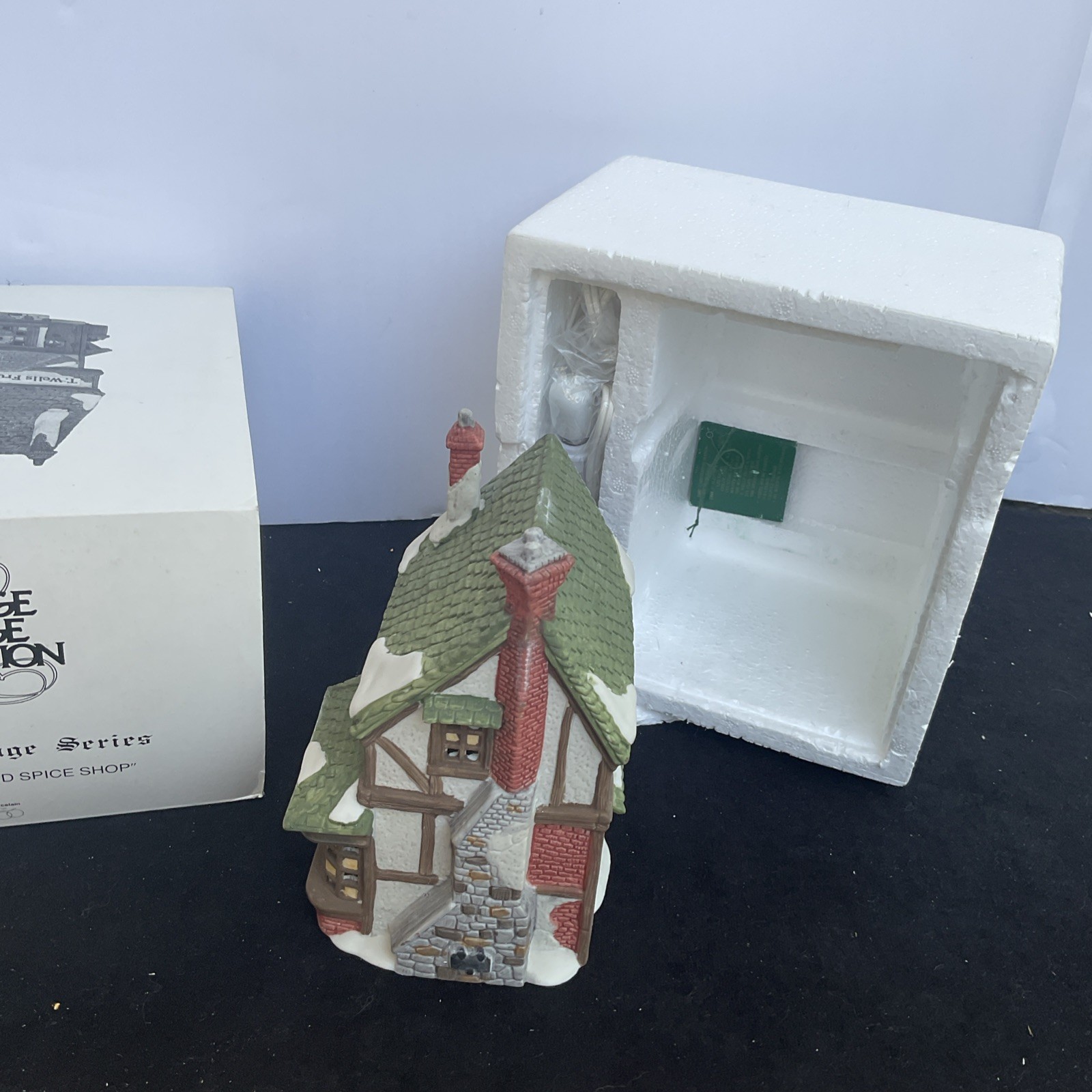 Dept 56 Dickens Village Series “T. Wells Fruit And Spice Shop” 1988
