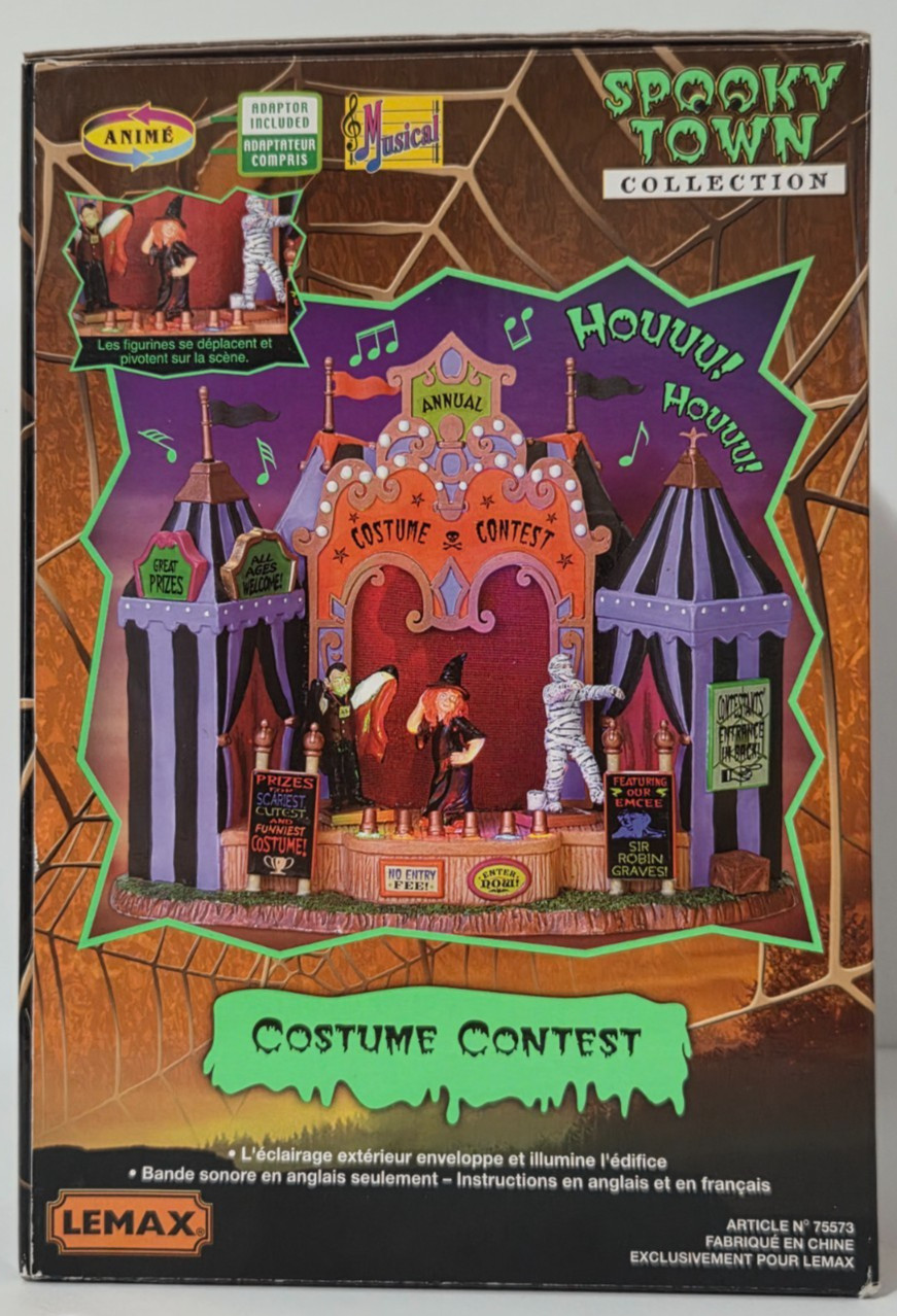 Lemax Spooky Town #75573 Costume Contest (2007) Lights and Animation Works