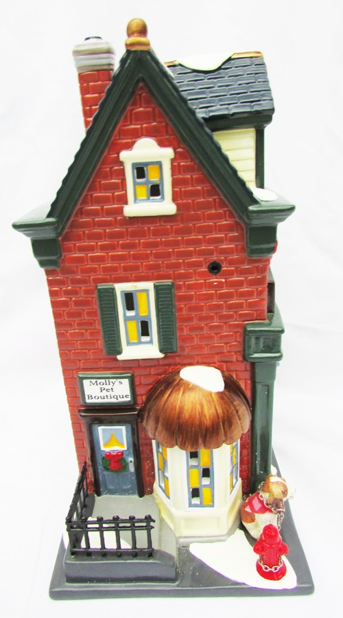 Dept 56 Village Pets Sales & Service Snow Village #56.55365 with box +light cord