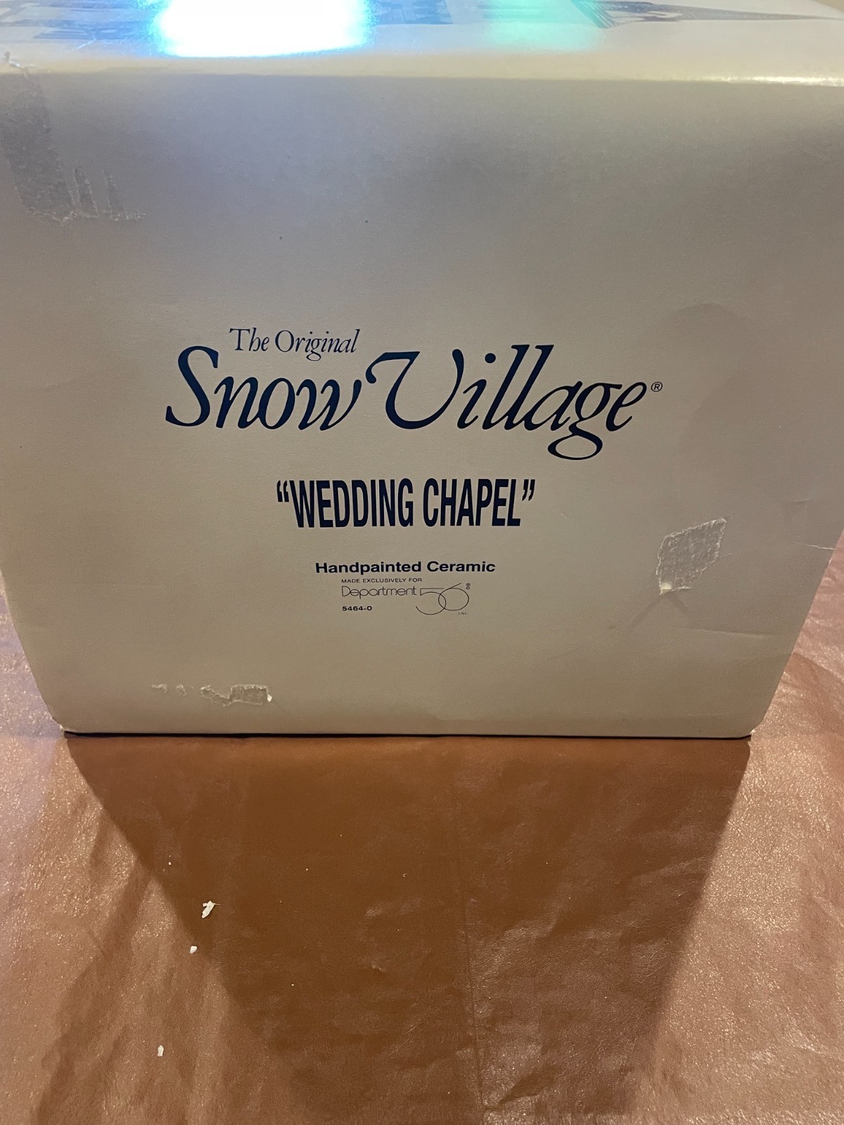 1994 Department 56 Original Snow Village Christmas Wedding Chapel Church #54640