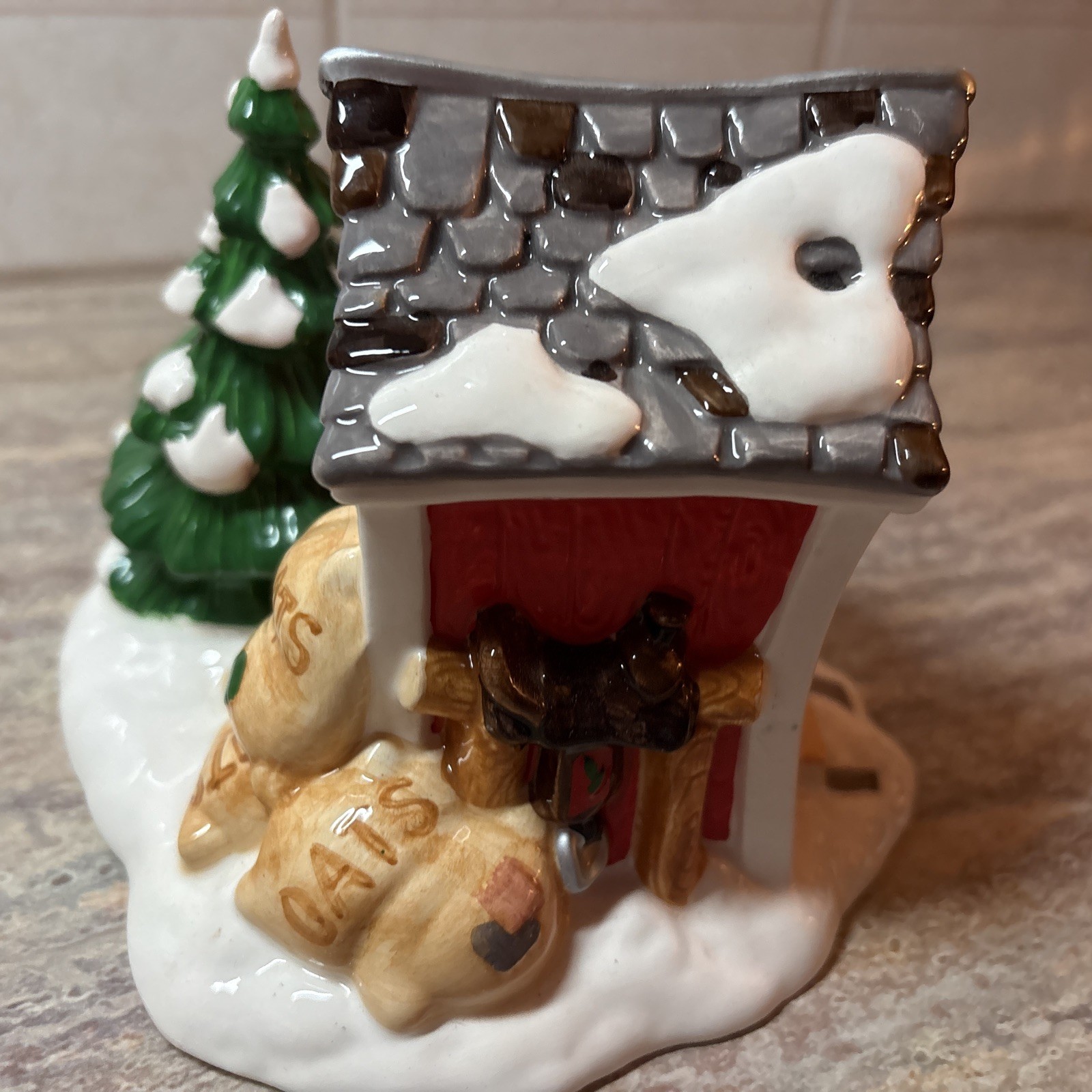 Dept 56 Snow Village Pint-Size Pony Rides #5453-4 w/Box & Styrofoam