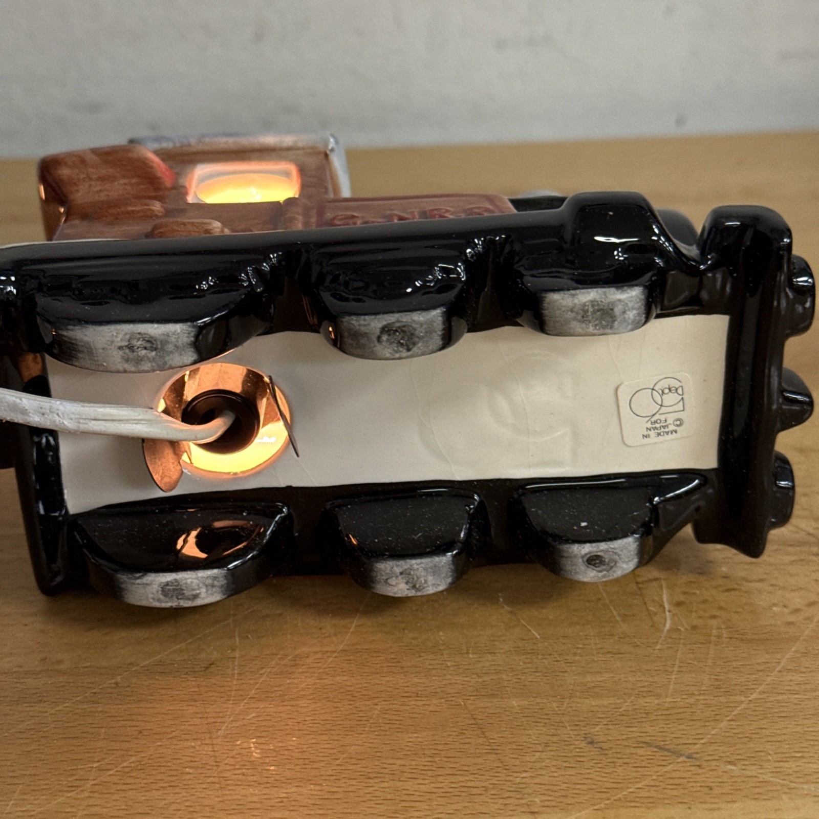 DEPT 56 G&N.R.R Ceramic Train Cars – Set of 3 – With Box – Working- LOOK