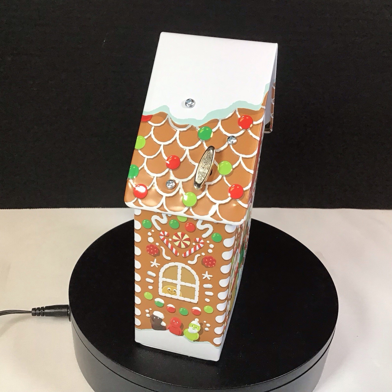 Marks And Spencer M&S Wind Up Musical Gingerbread House Tin Box Only