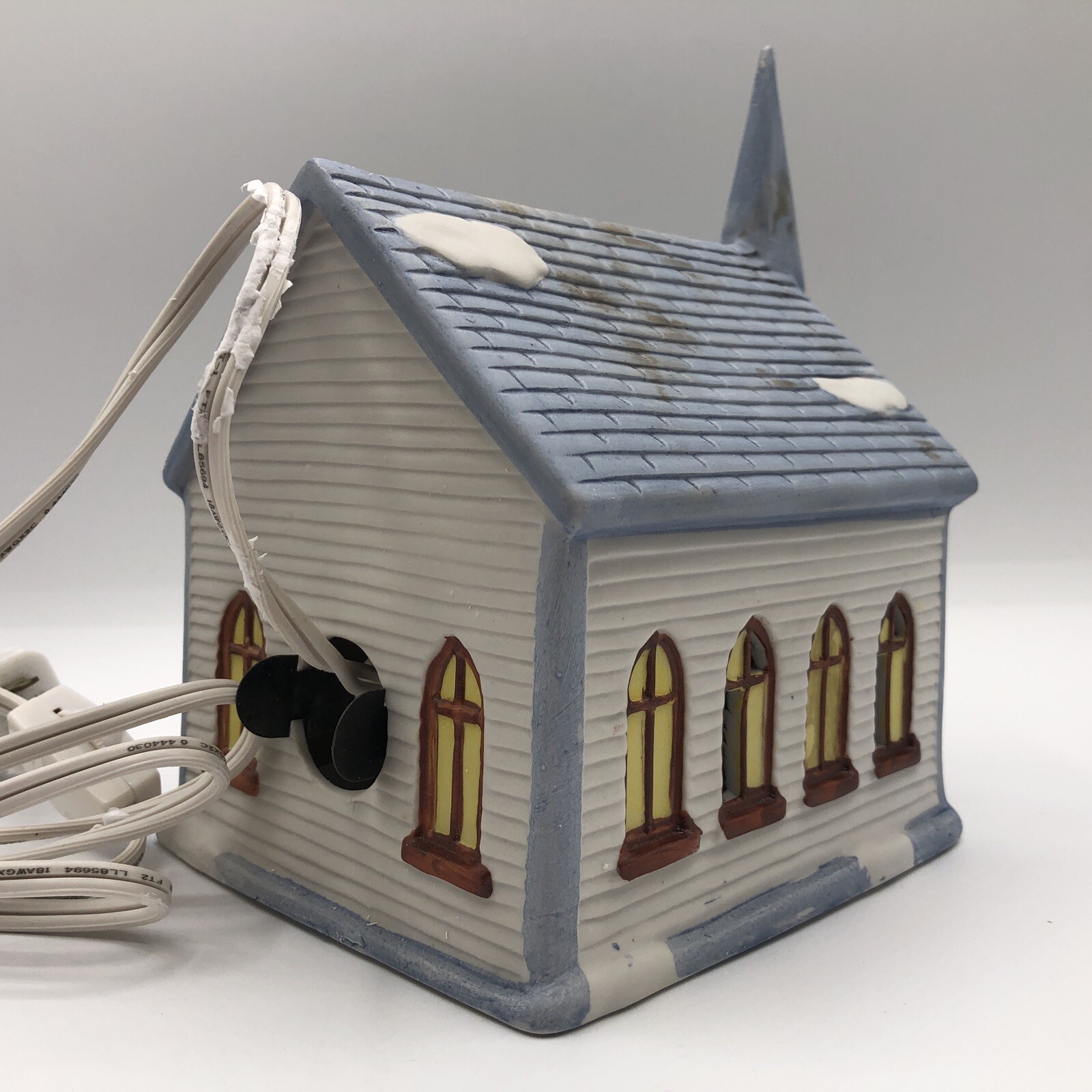 Americana Porcelain Collect Vintage Saint Paul’s Church Hand Painted Illuminated
