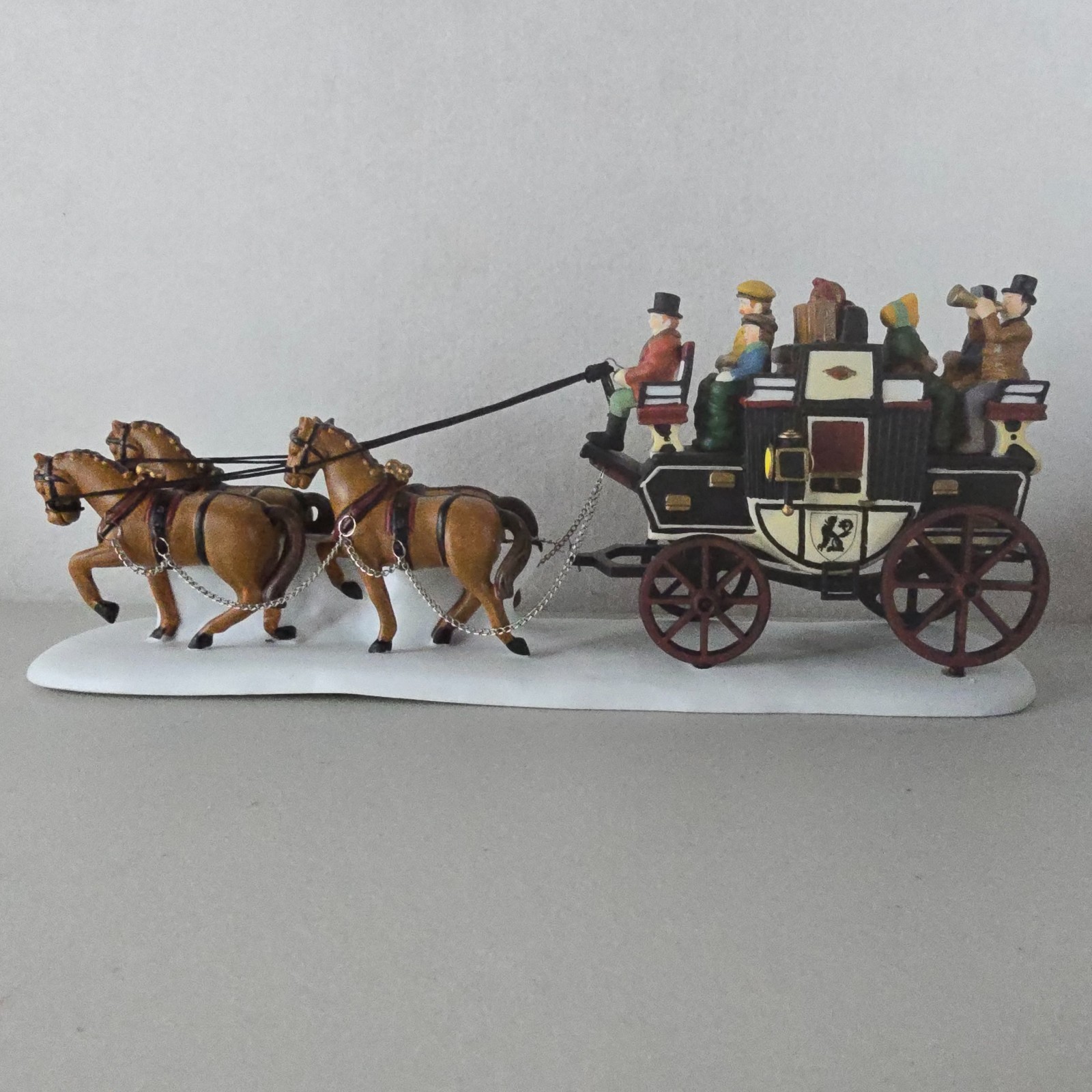 Dept 56 Dickens 1991 Holiday Coach #55611 Horse Drawn Carriage w Box Christmas