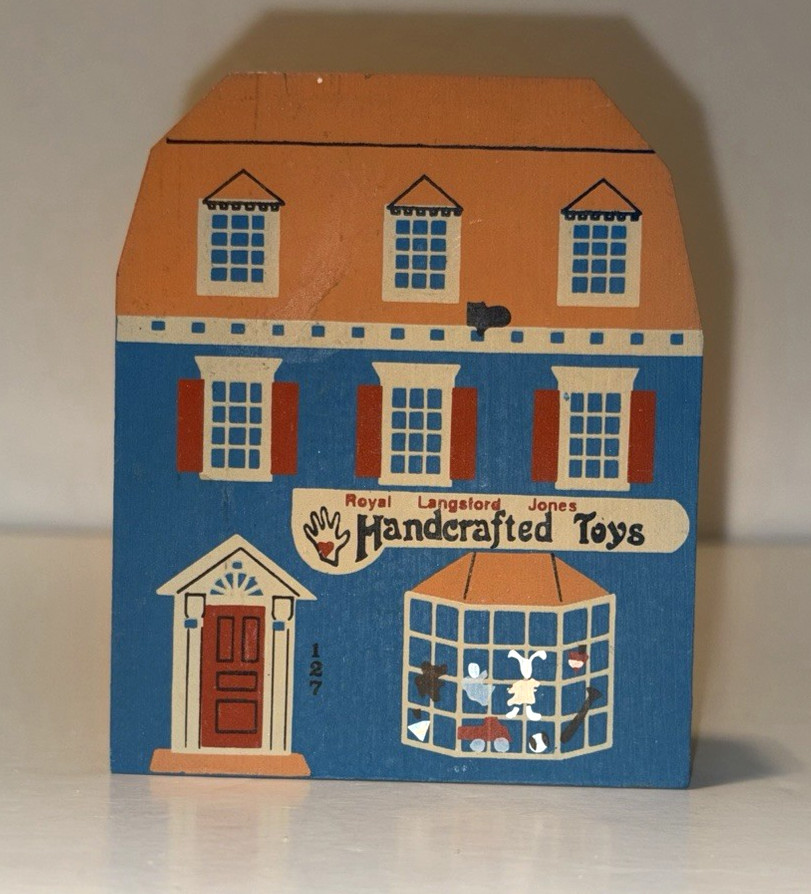 VTG Cats Meow Village Handcrafted Toys Store 1989 Series VII Signed Faline