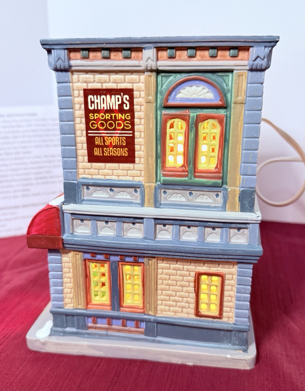 Lemax Village Collection Champ’s Outdoor & Sporting Goods Store Shop
