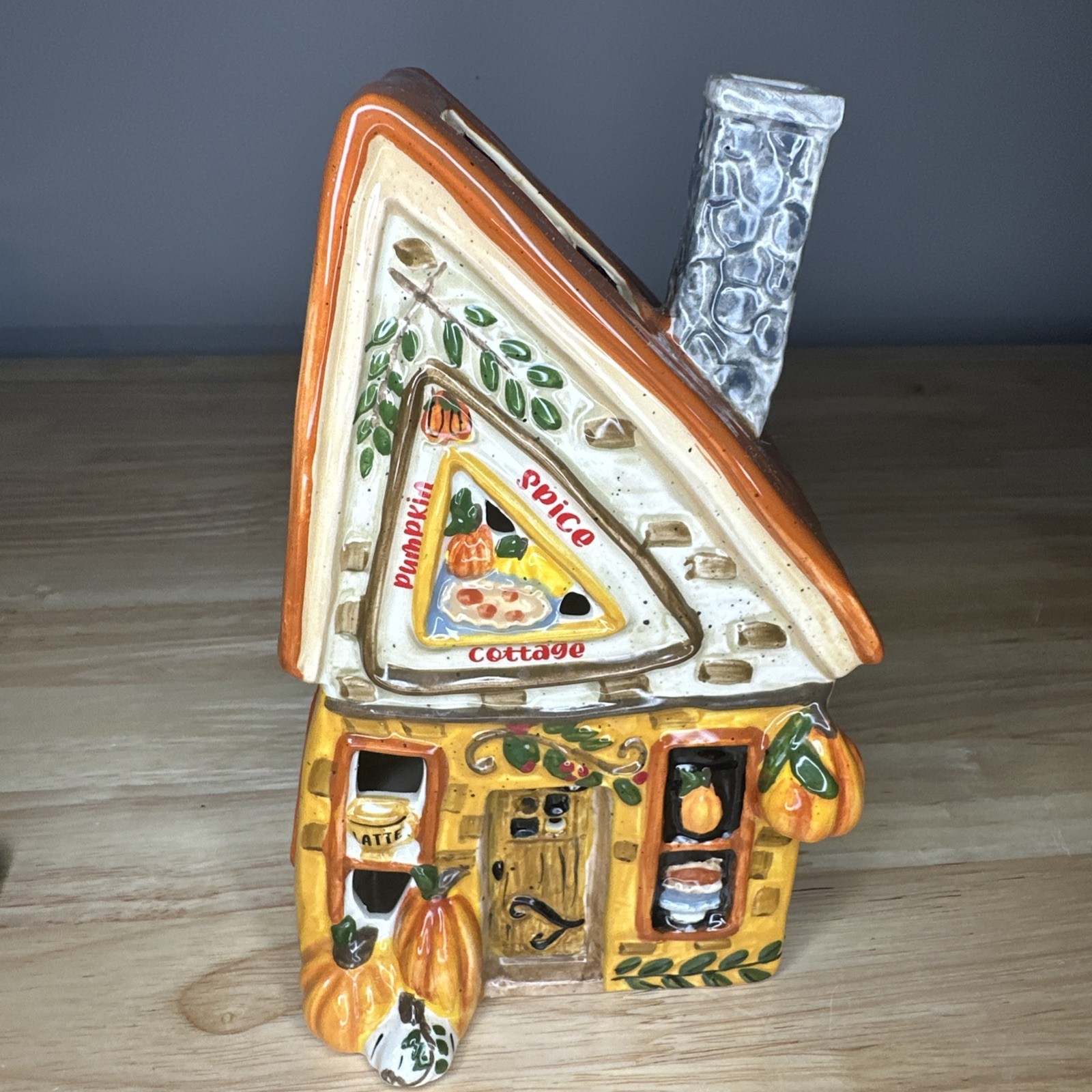 Blue Sky Clayworks Pumpkin Spice Cottage Candle House 2022 Heather Goldmic Mint
