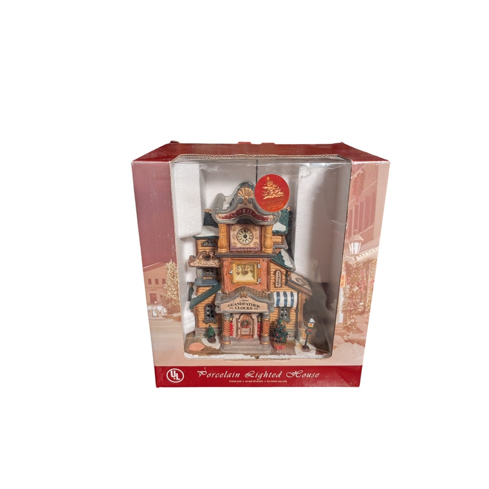 Enchanted Forest Porcelain Lighted Jacques Grandfather Clocks Shop Village