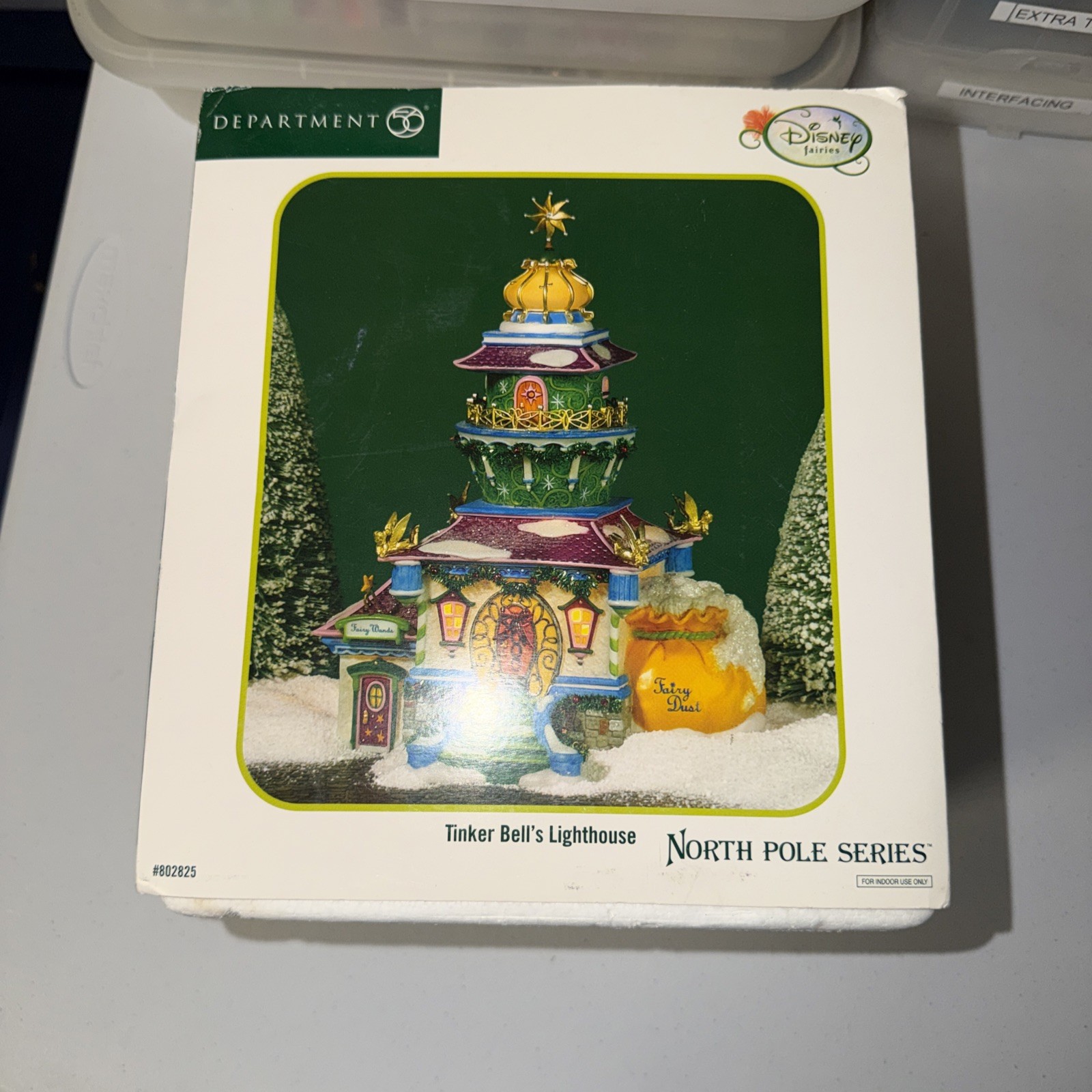 Dept 56 Tinker Bell’s Lighthouse 802825 North Pole Disney Fairies W/Box Read