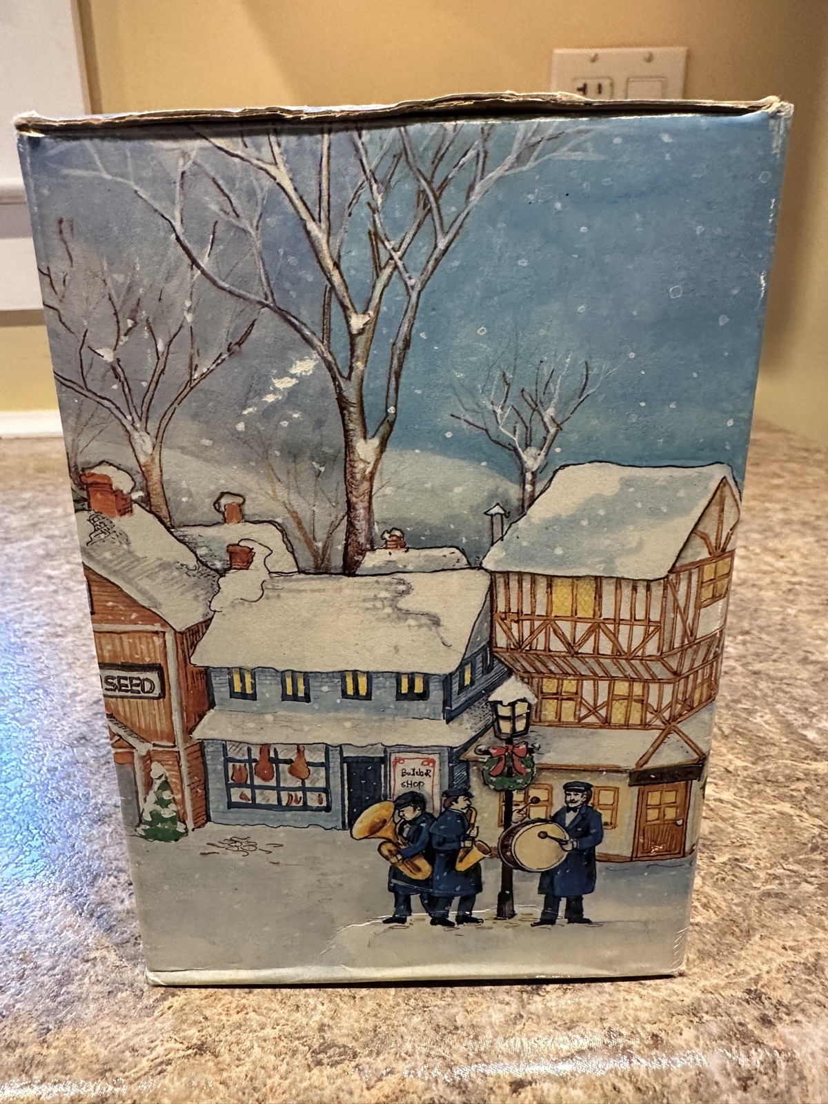 DICKENSVILLE Porcelain House LIGHTED POST OFFICE Christmas Village NOMA OG BOX